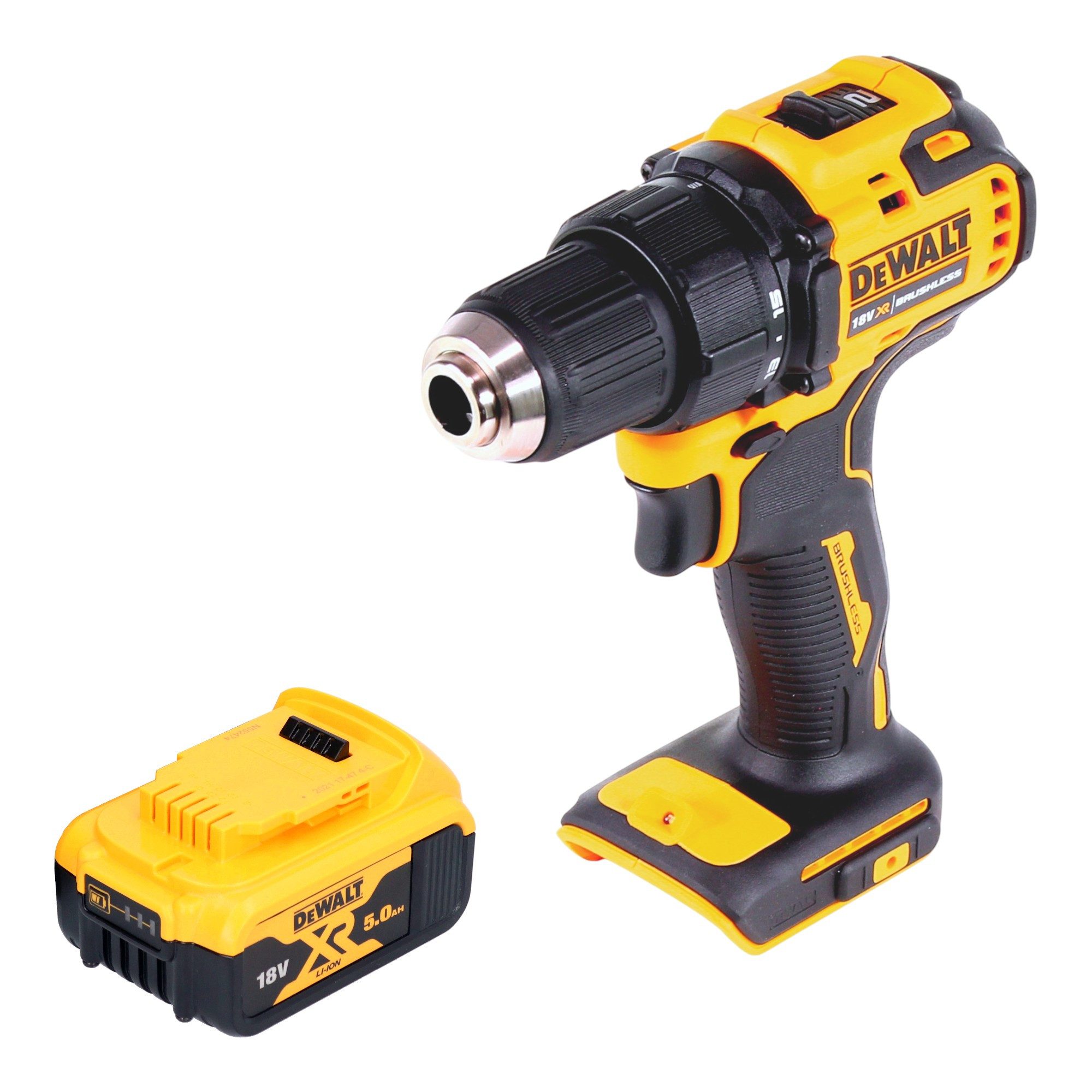 DeWalt Akku-Schrauber DCD 708 N Akku Bohrschrauber 18 V 65 Nm Brushless + 1x Akku 5,0 Ah
