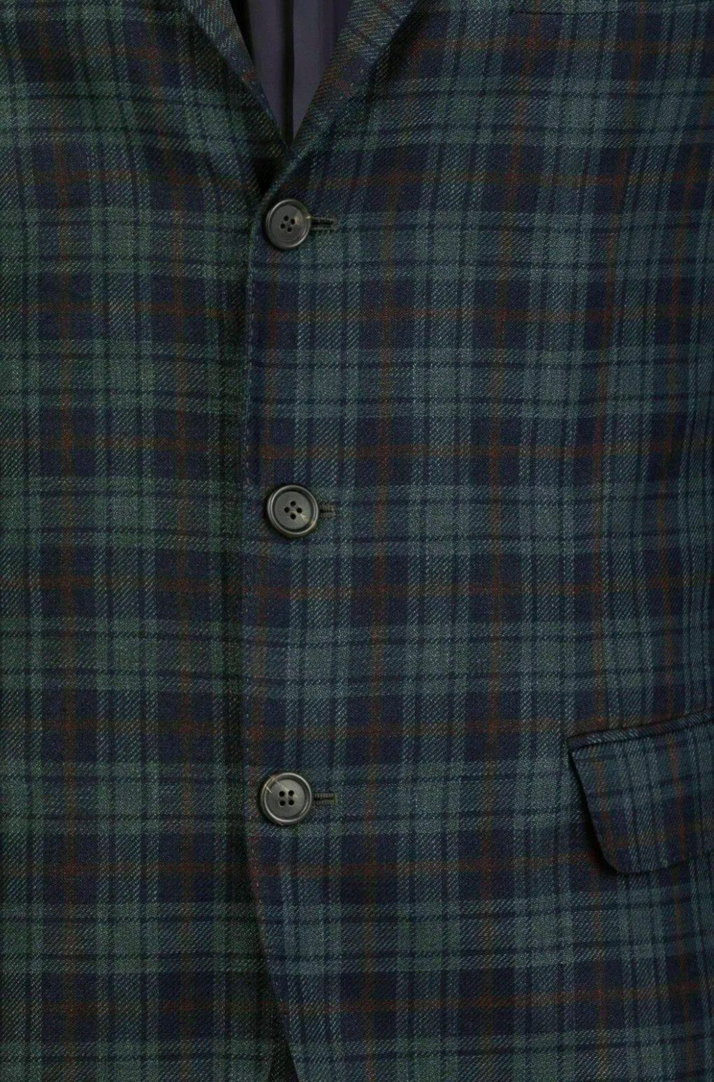 BRUNELLO CUCINELLI Sakko Karo Anzug Blazer mit Notch-Revers