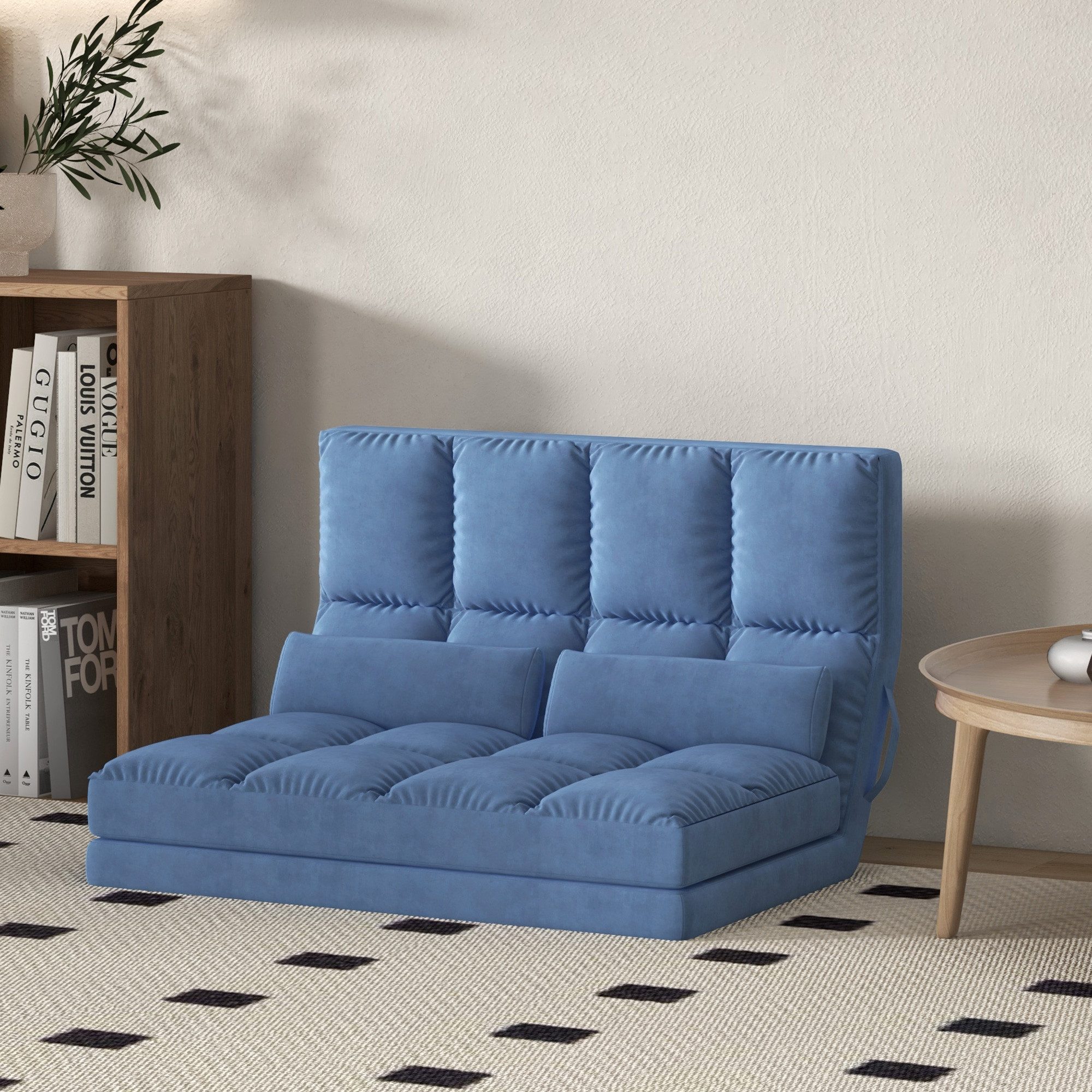 HOMCOM Relaxsessel Bodenstuhl mit Rückenlehne, 3 günstig online kaufen