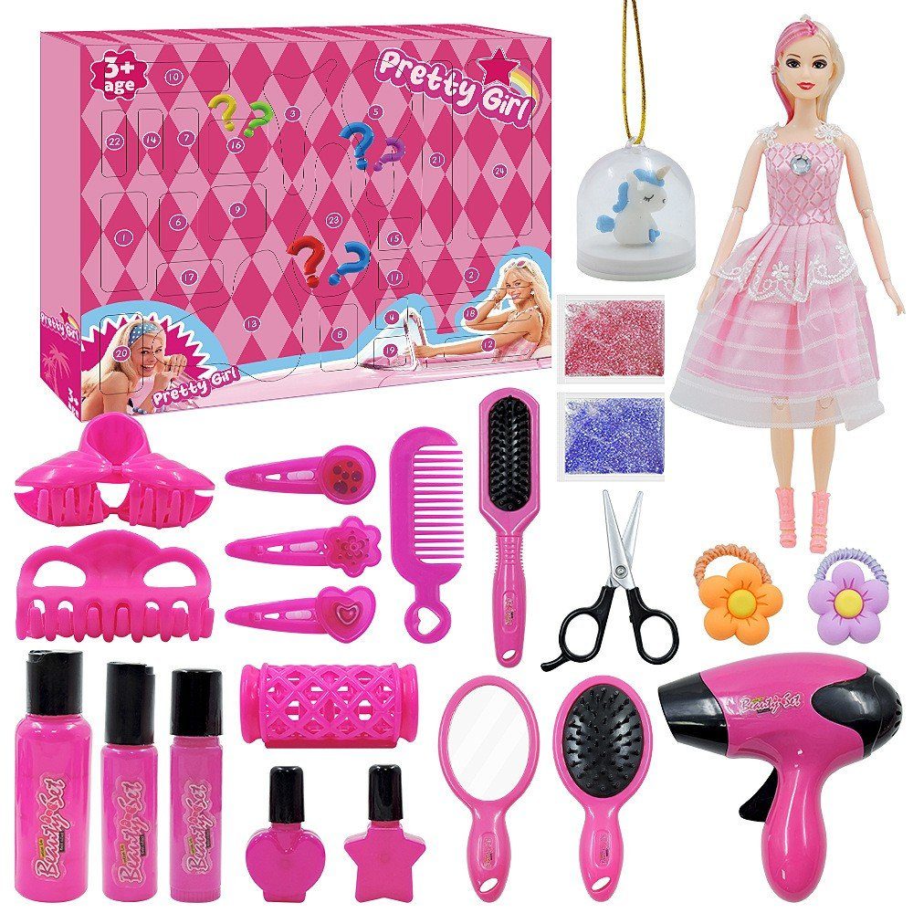 XDeer Календари 2023 Календари,Weihnacht Countdown Kalender, 24 Stk vielschiende Waren,Geschenk für Kinder