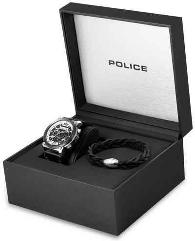 Police Multifunktionsuhr »XMAS BOX SET 2, PL.14378JSTB/01-XMSB«, (Set, 2-tlg., mit Armband)