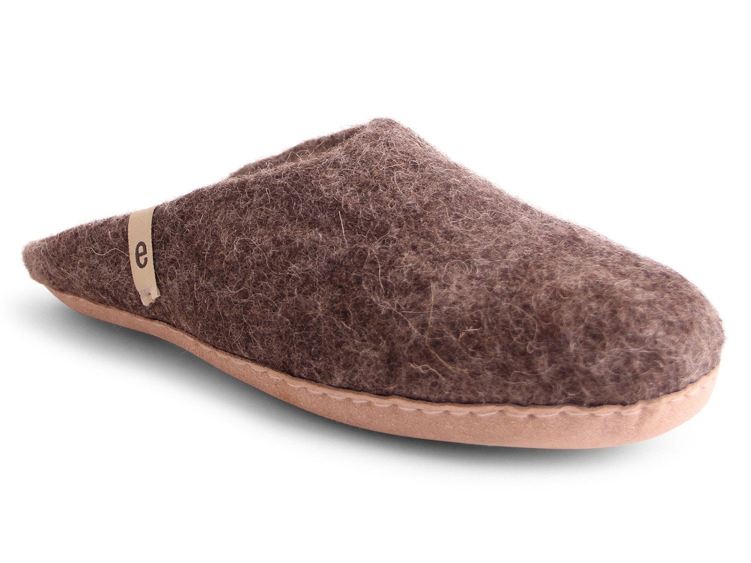 Egos Unisex Filzpantoffel mit Ledersohle Pantoffel Hausschuh