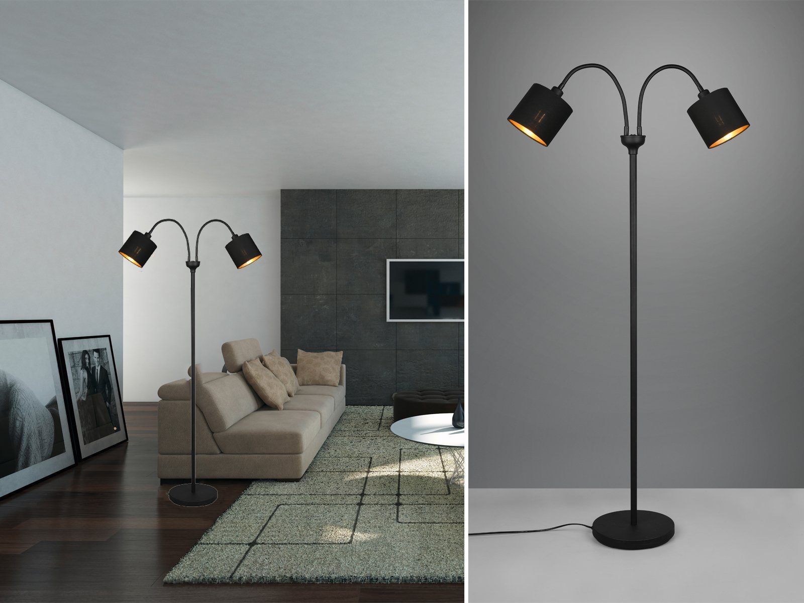 Reality Leuchten LED Stehlampe, Dimmfunktion, LED wechselbar, Warmweiß, kle günstig online kaufen