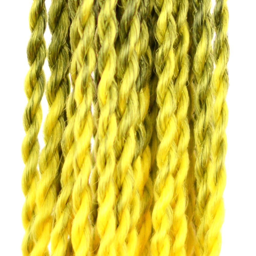 MyBraids Zöpfe Ombre BRAIDS! Senegalese Kunsthaar-Extension 5-SY Twist Pack Braids 3er Crochet YOUR Schwarz-Sonnengelb
