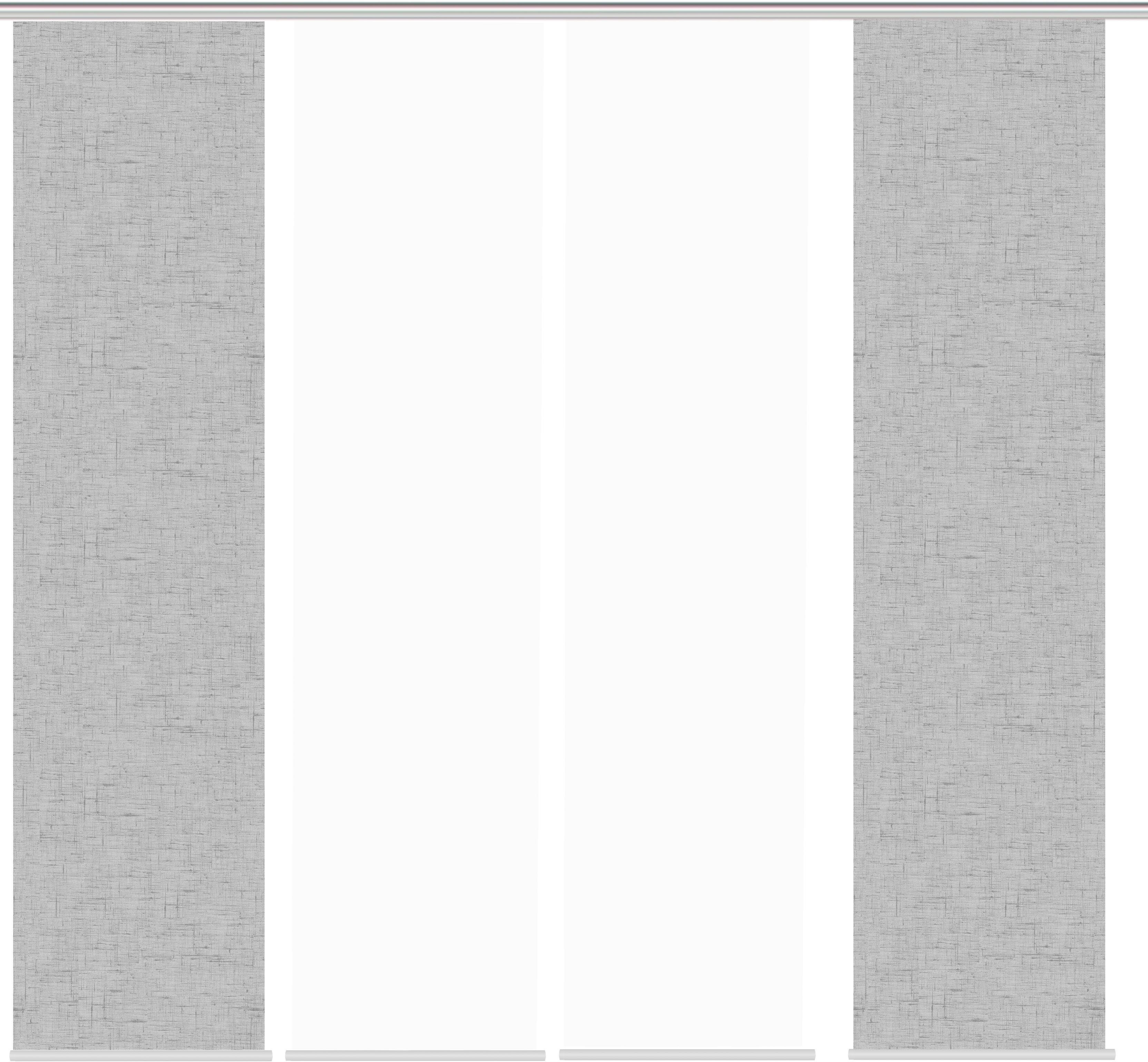 HOME WOHNIDEEN Schiebegardine PIVE 4er SET (4 St), Paneelwagen, blickdicht, Schiebevorhang Digidruck 4er Set PIVE
