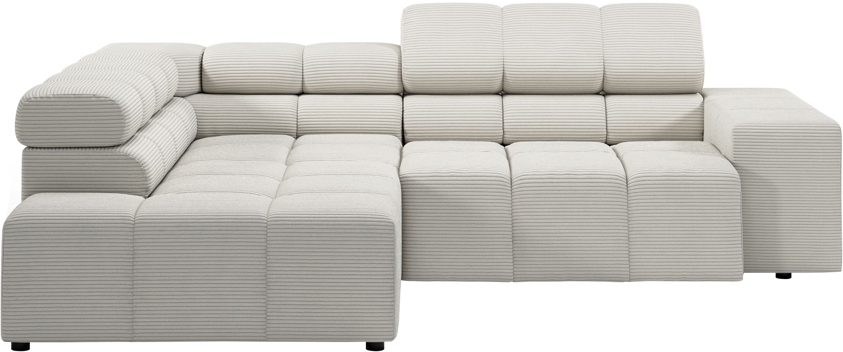 INOSIGN Ecksofa Ancona, incl. Kopfteilverstellung + günstig online kaufen