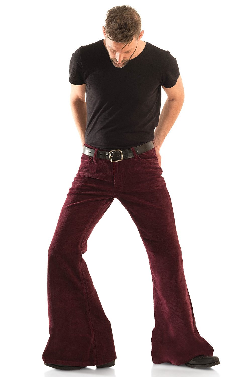 Comycom Schlaghose Herren Cord bordeaux günstig online kaufen