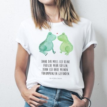 Mr. & Mrs. Panda T-Shirt Frosch Liebe - Weiß - Geschenk, Shirt, Sprüche, Verlobung, Freund, Ge (1-tlg)
