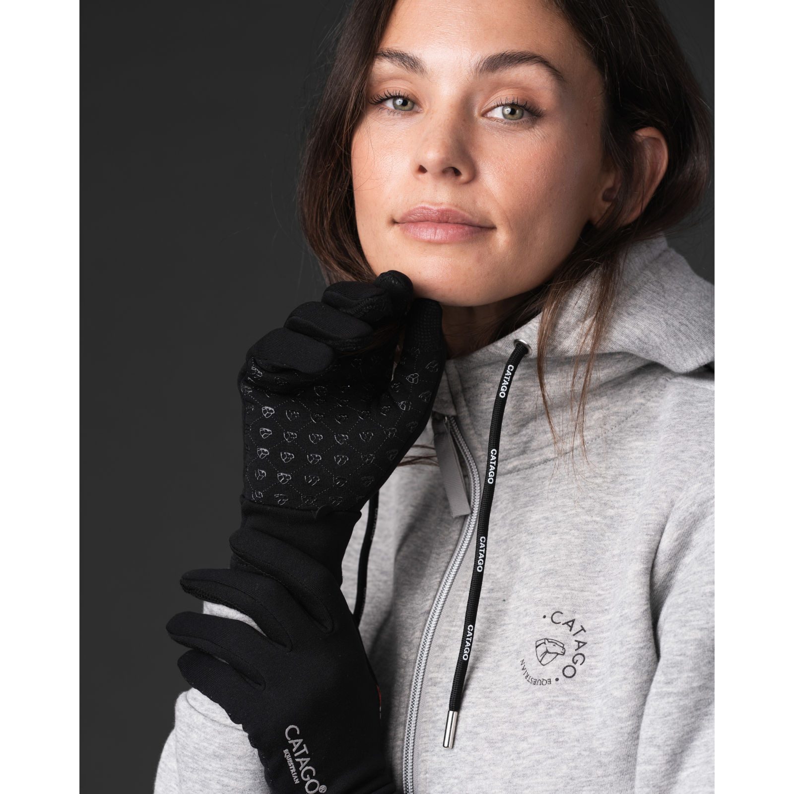 CATAGO Reithandschuhe Vaso Polartec Reithandschuhe, mit Touchscreen-fähigen Fingerspitzen