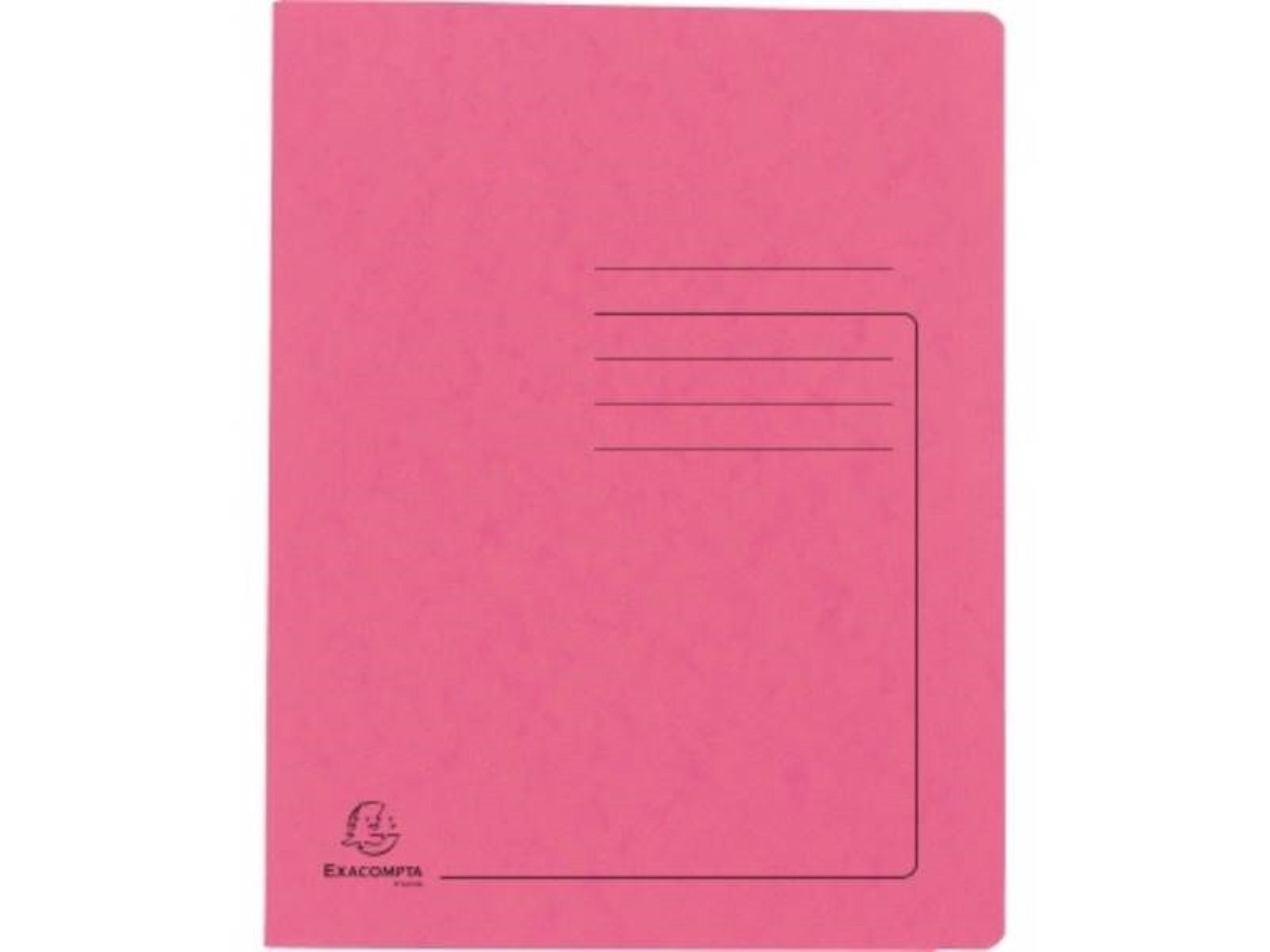 EXACOMPTA Buchstütze Schnellhefter - A4, 350 Blatt, Colorspan-Karton, 355  g/qm, rosa