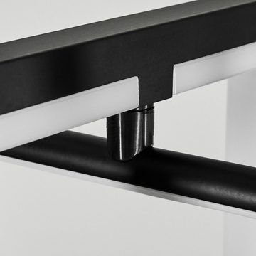 hofstein Pendelleuchte »Capracotta« dimmbare Hängelampe aus Metall/Kunststoff in Schwarz/Weiß, 4000 Kelvin, mit 3 verstellbaren Elementen, Fernbedienung, 18, 5 Watt, 1750 Lumen