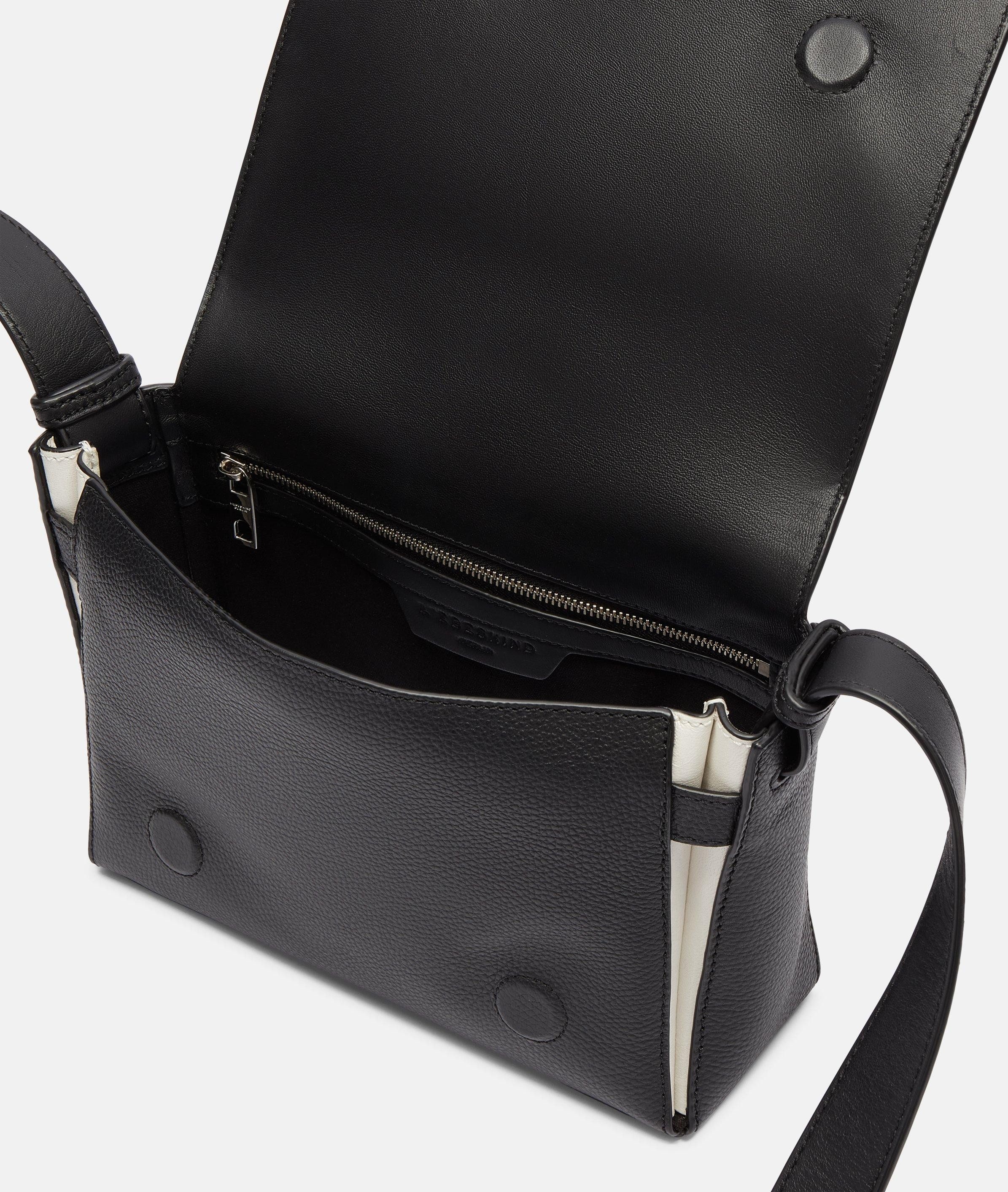 Liebeskind Berlin Umhängetasche Hilla Crossbody S, Kompakte Crossbody-Bag aus festem Rindsleder