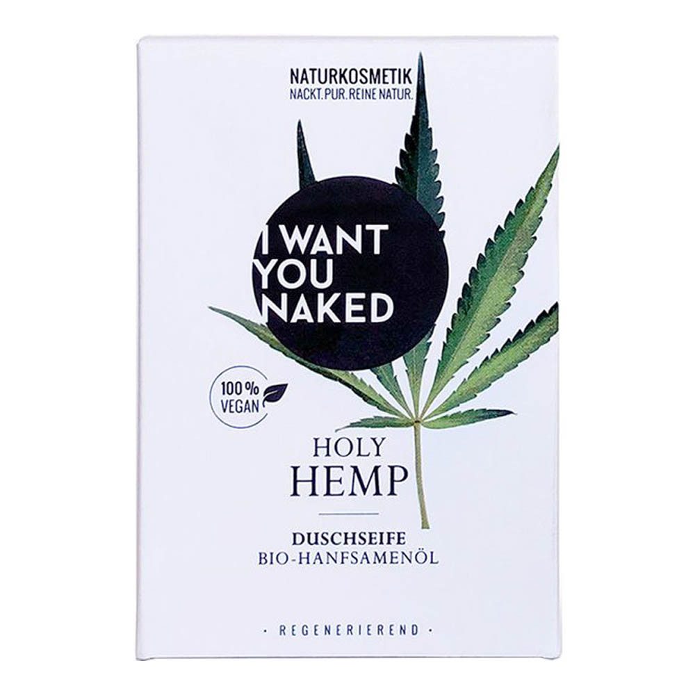 I WANT YOU NAKED Handseife Holy Hemp Hanfsamenöl - Duschseife 100g