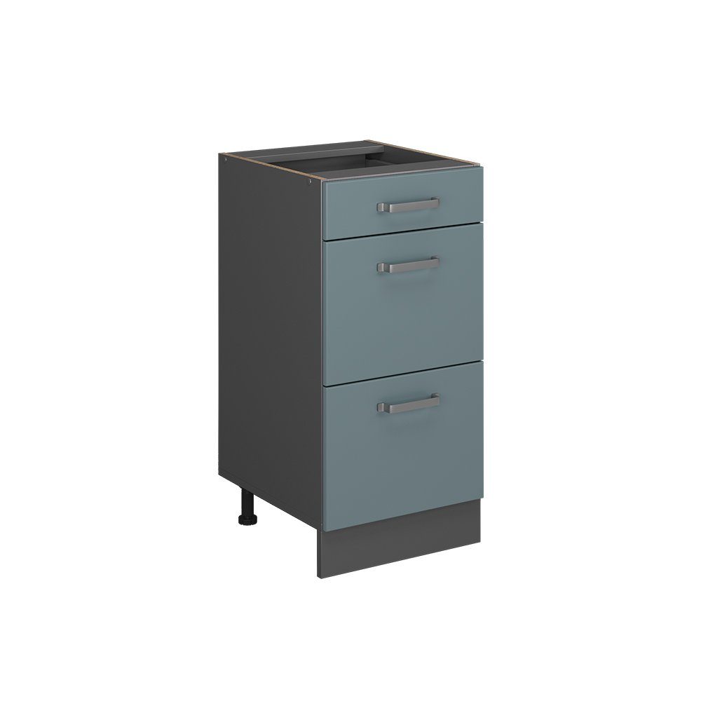 Vicco Unterschrank Küchenschrank R-Line Anthrazit Blau Grau 40 cm