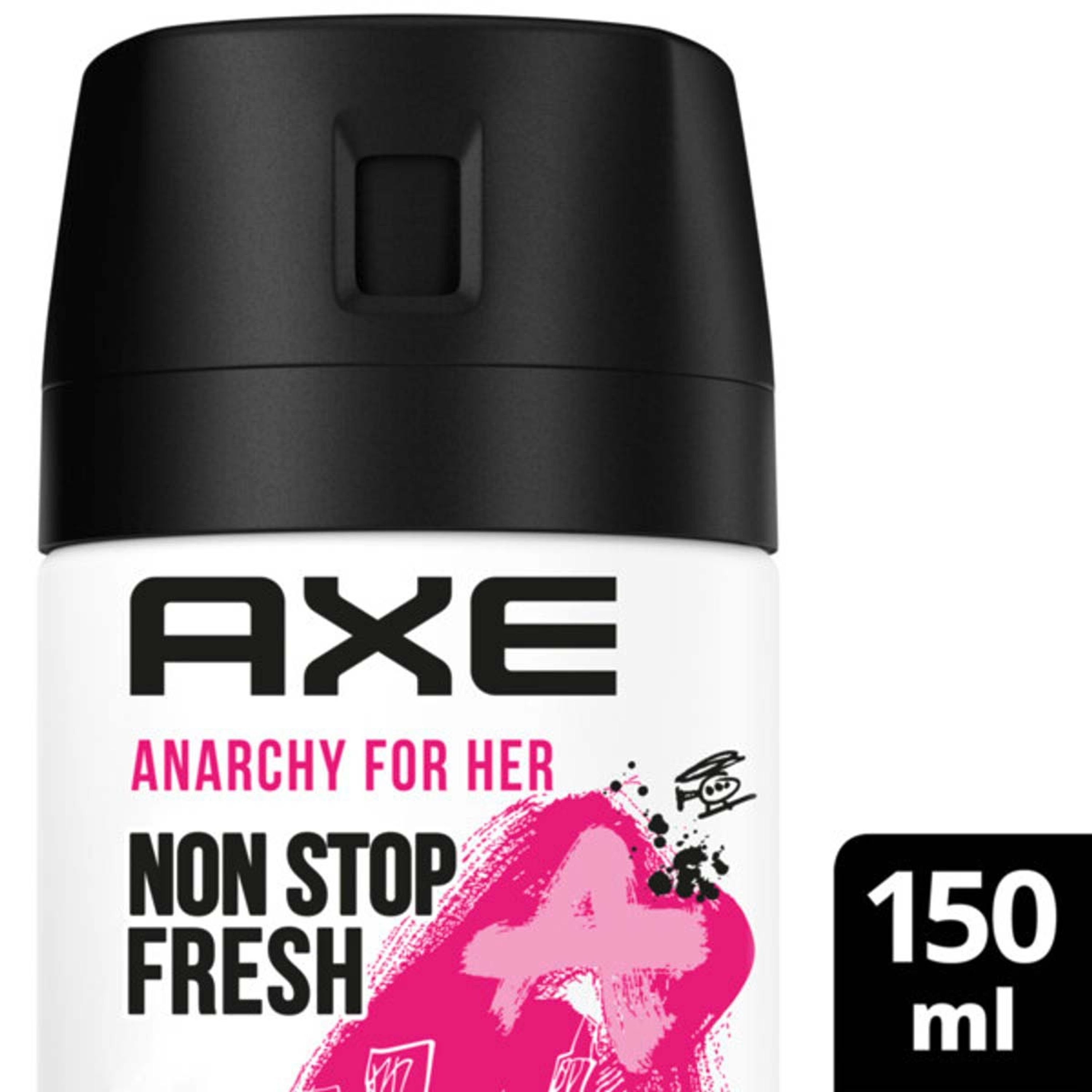 Deo 6x150ml axe ohne Deo-Set Bodyspray Anarchy Aluminiumsalze Her for Deospray