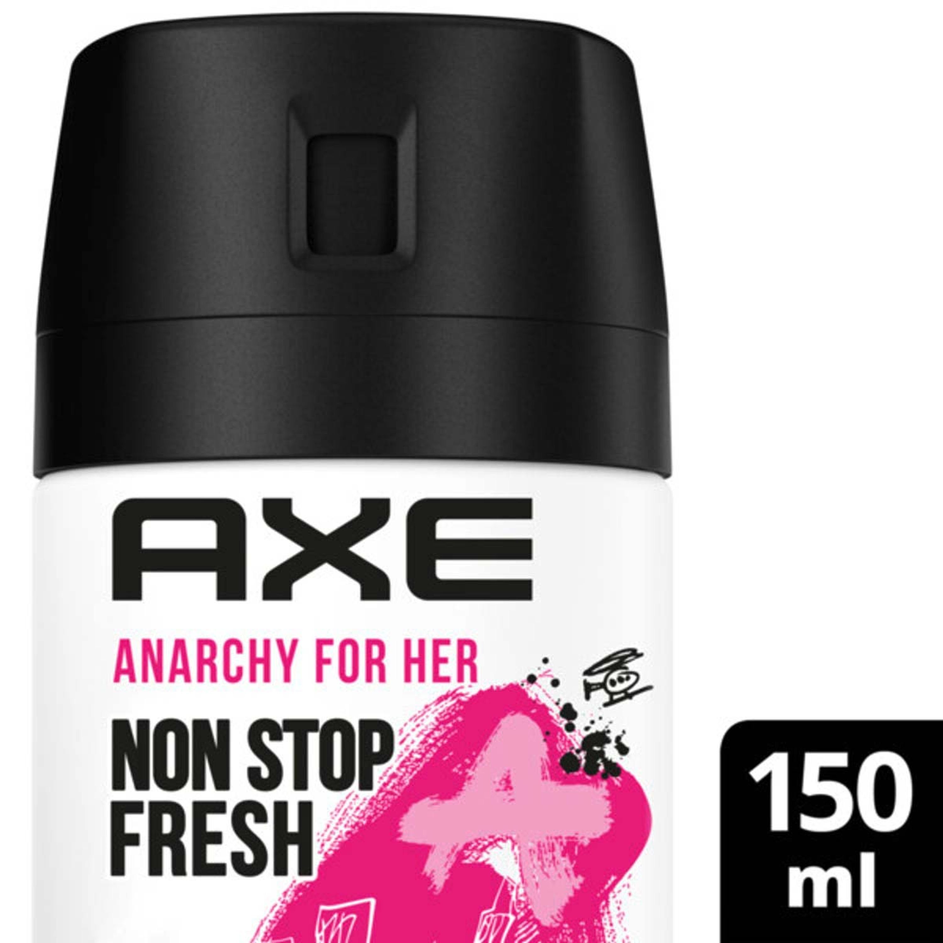 axe Deo-Set Bodyspray for Anarchy 6x150ml Deo Deospray ohne Aluminiumsalze Her