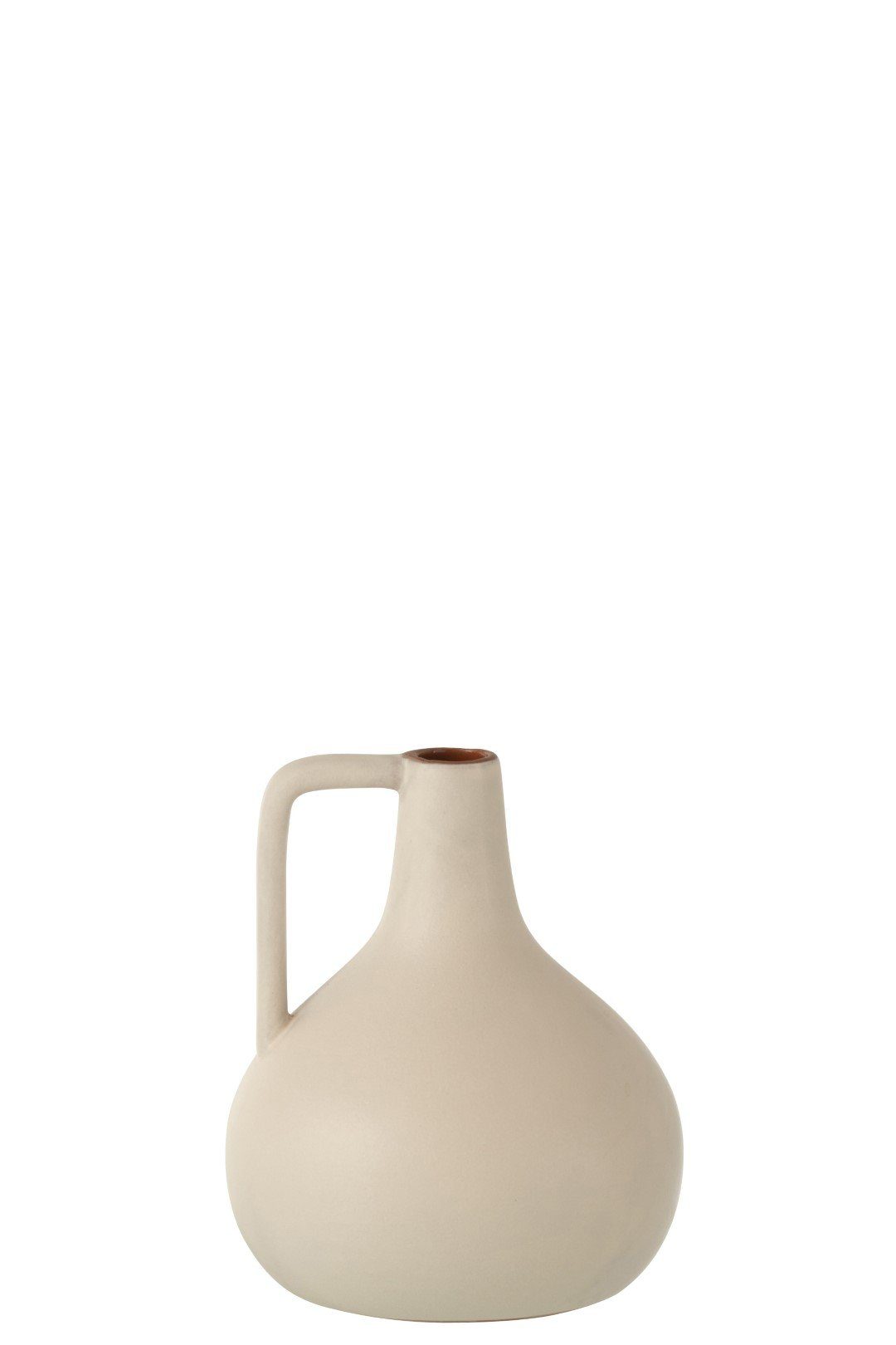 J-line Dekovase Skandi Vase, Dekovase Dekoration klein, matt, Nordic Tischvase, beige-rose Terrakotta