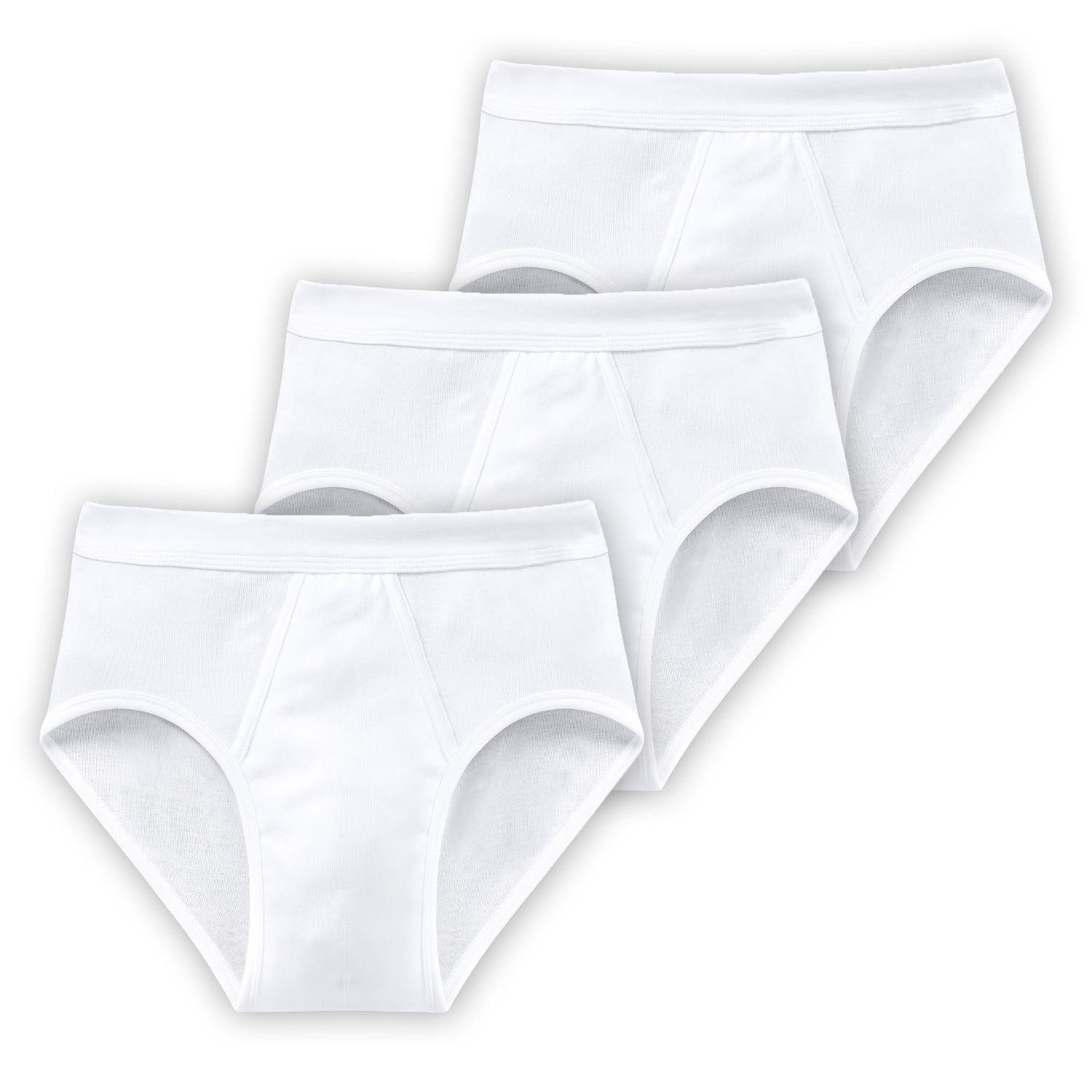 Schiesser Slip Basic (3-St) mit Eingriff schlichte Basic-Slips in Top-Marke günstig online kaufen
