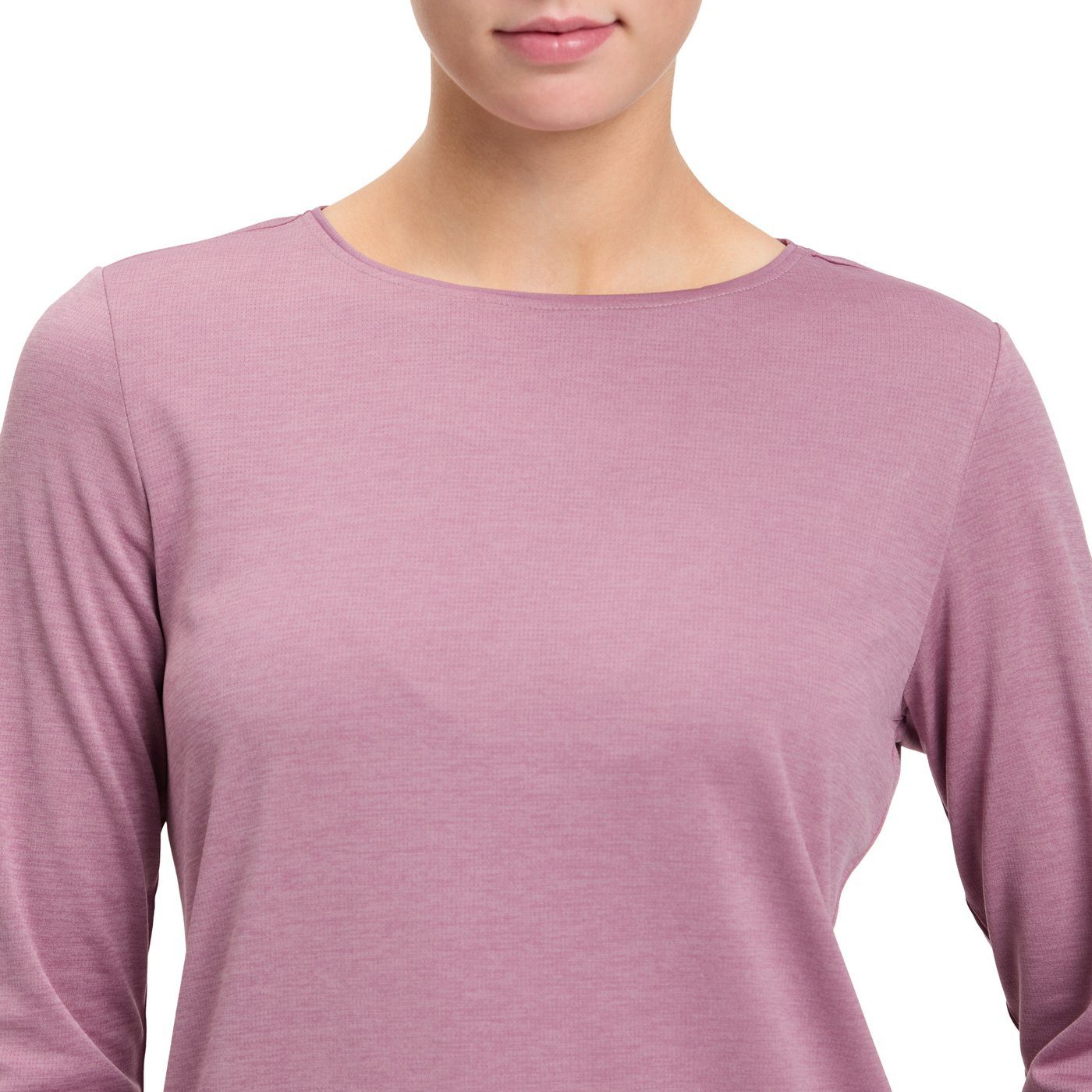 McKINLEY Longsleeve Da.-Langarmshirt Hunu LS II W MELANGE/ROSE DARK
