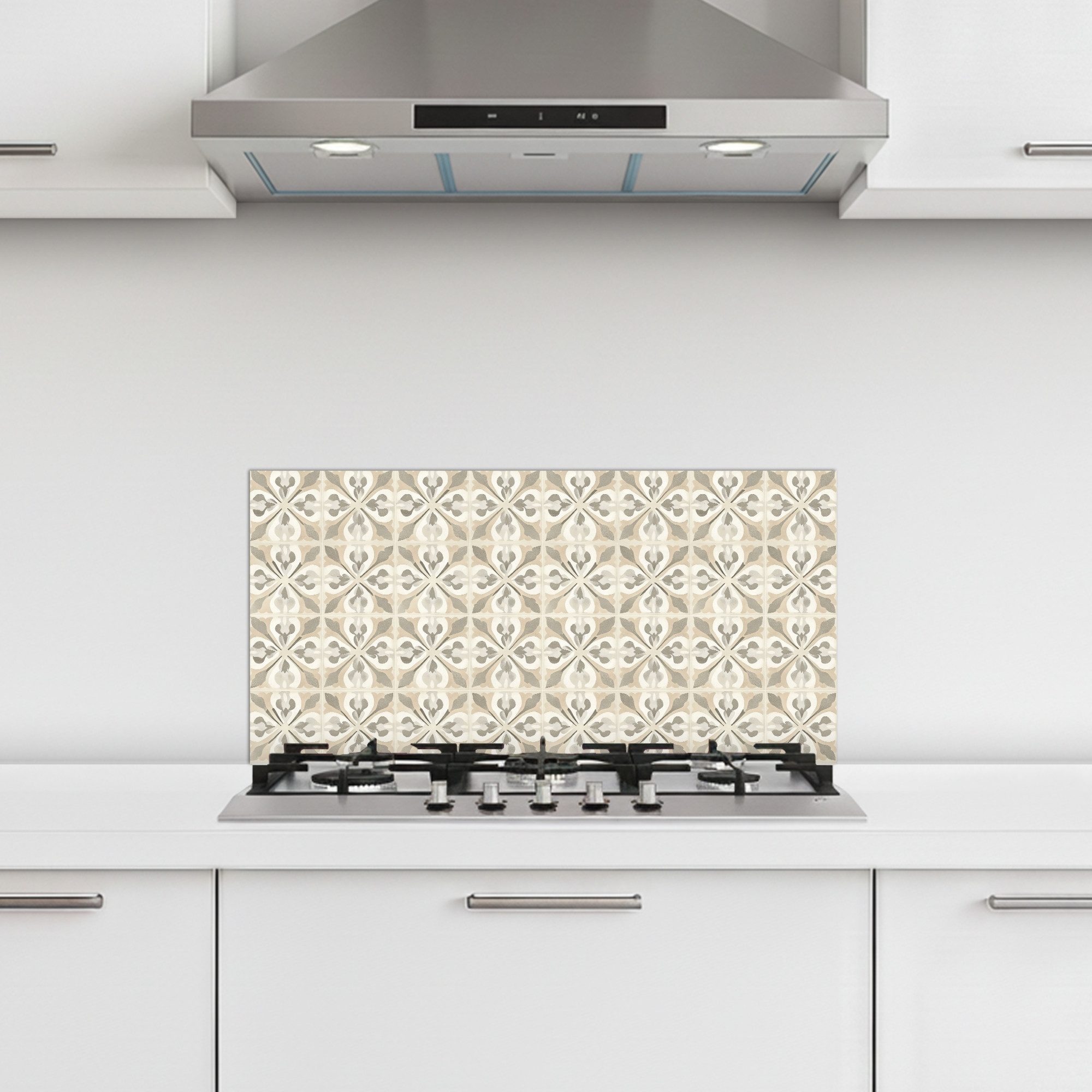 KitchenYeah Küchenrückwand selbstklebend (keine Folie) Fliese - Motiv - Beige, (1-tlg), Küchenrückwand, Spritzschutz, Kitchen, 60x30 cm