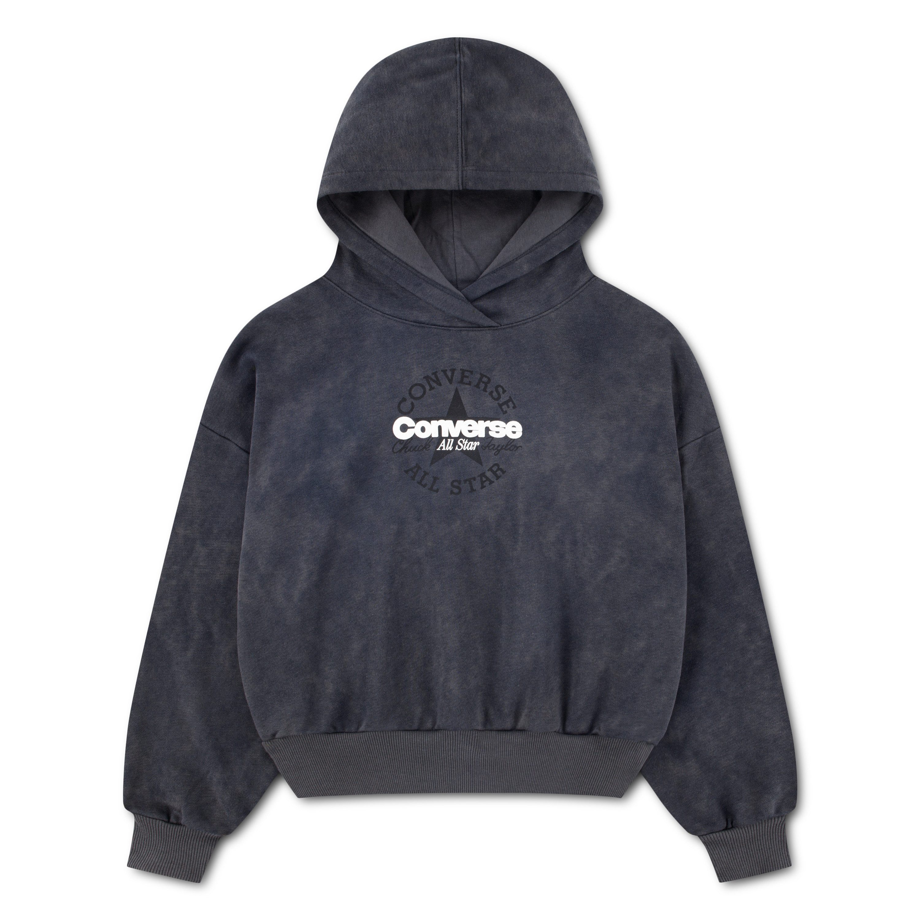 Converse Kapuzensweatshirt CNVG PRINTED WASH RELAXED HOOD für Kinder, mit Kapuze, aus Baumwolle und Polyester