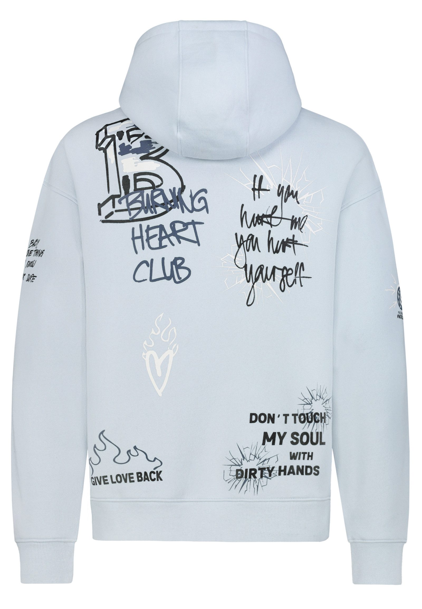 SUBLEVEL Hoodie Herren Kapuzenpullover mit Prints und Grafik Sweater, Kapuz günstig online kaufen