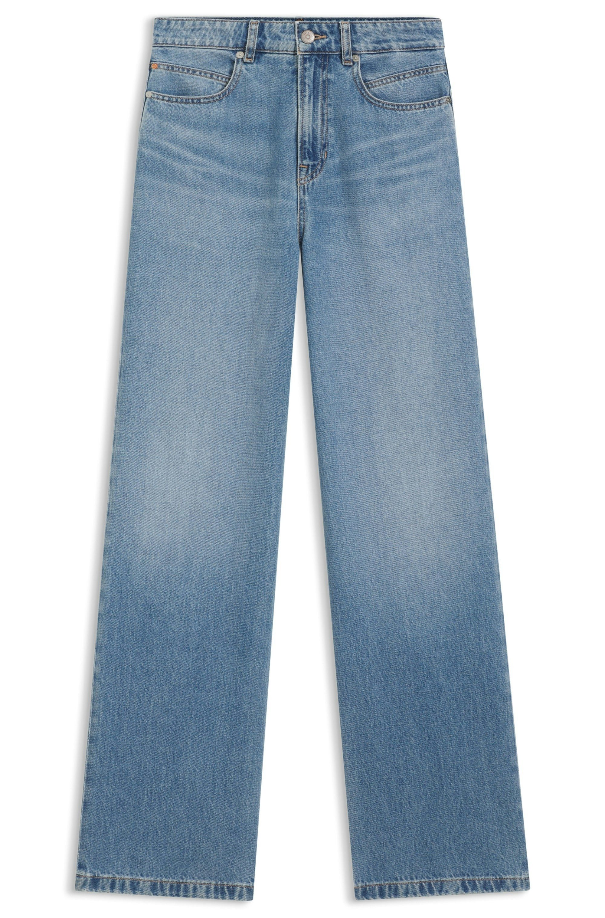 BOSS ORANGE Weite Jeans MARLENE HR 12.0 Premium Damenmode mit hohem Bund, Wide Leg – Bild 5 von 5