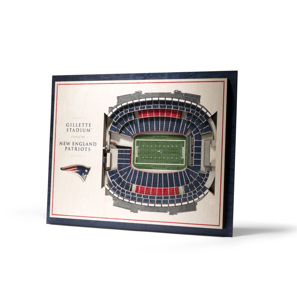 New England Patriots Wanddekoobjekt New England Patriots 5-Layer 3D Stadium View