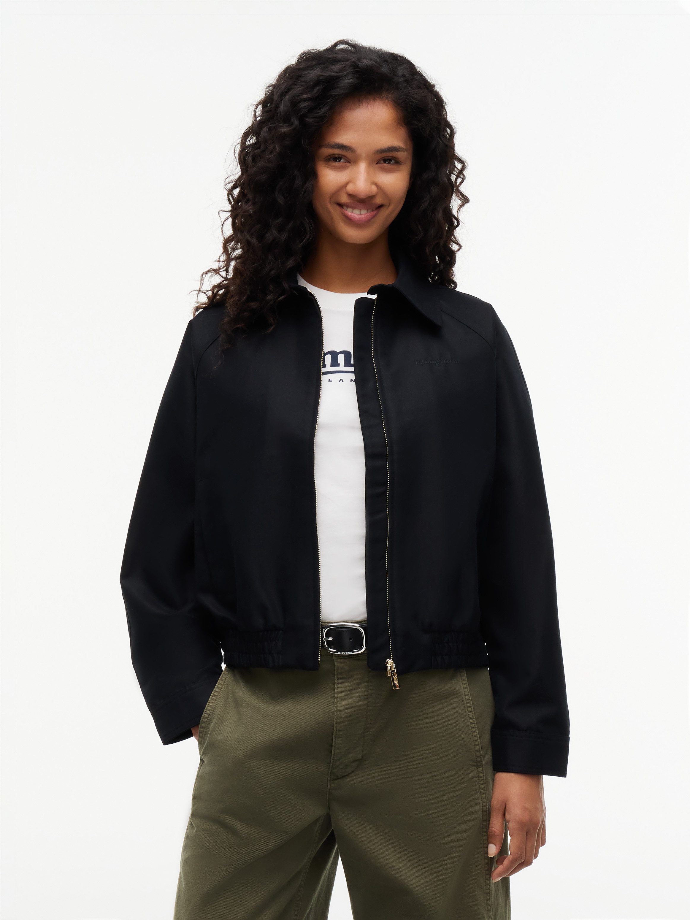 Tommy Jeans Blouson TJW SCRIPT COACH JACKET Baumwollmischung