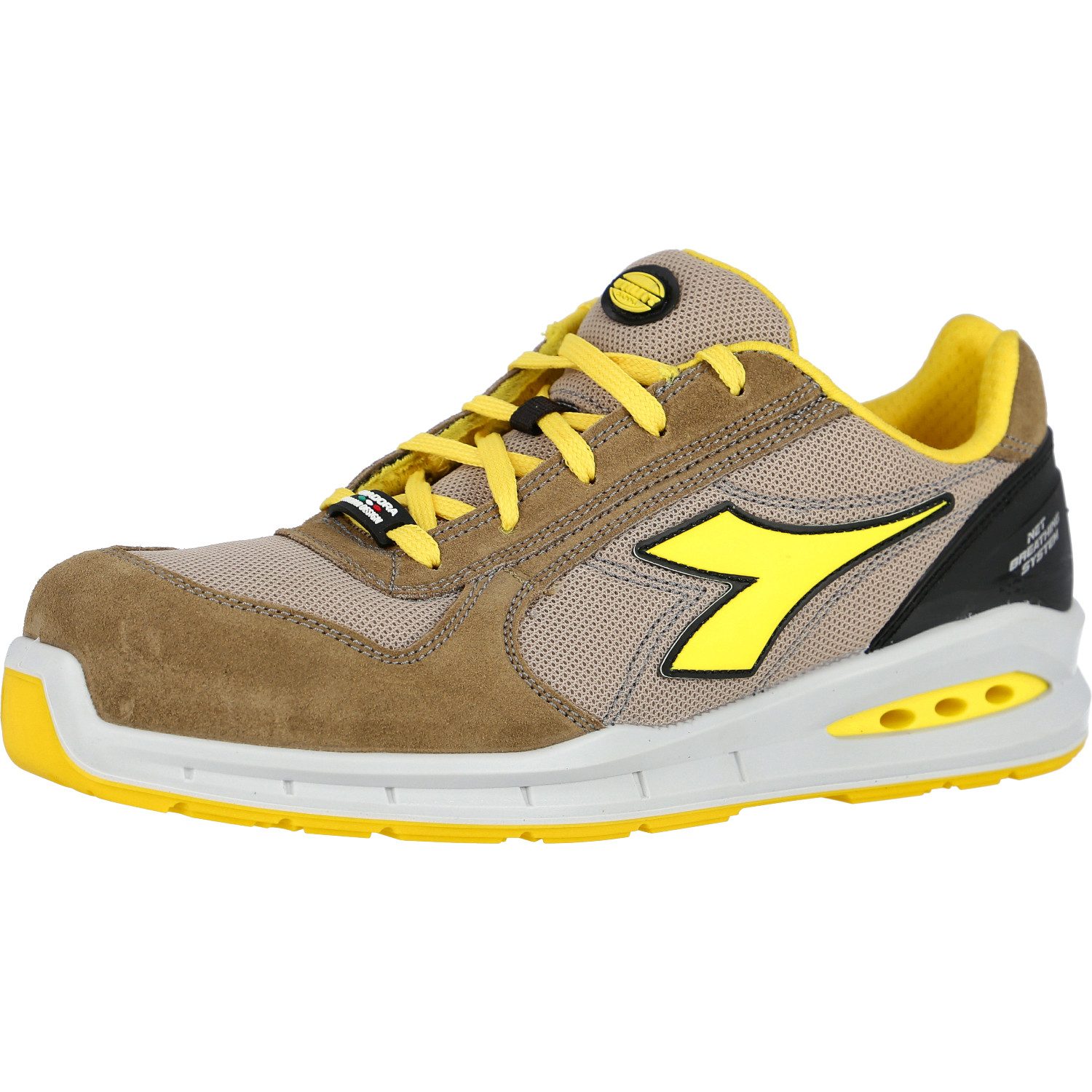 Diadora Sicherheitshalbschuhe S1PS "RUN NET AIRBOX LOW" braun Sicherheitsschuh