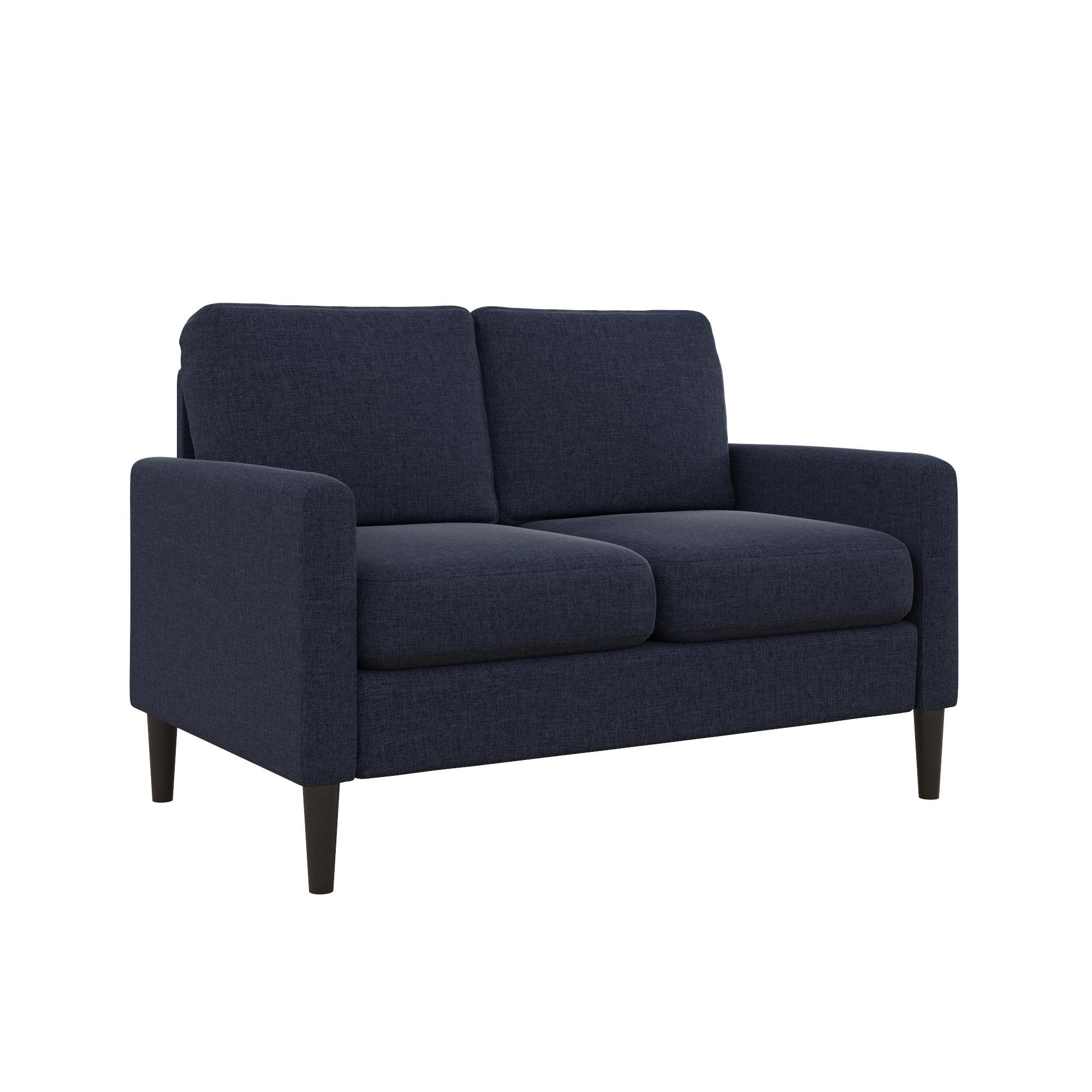 145 Sofa 2-Sitzer cm Couch, Stoffbezug, blau loft24 Kaci, Breite