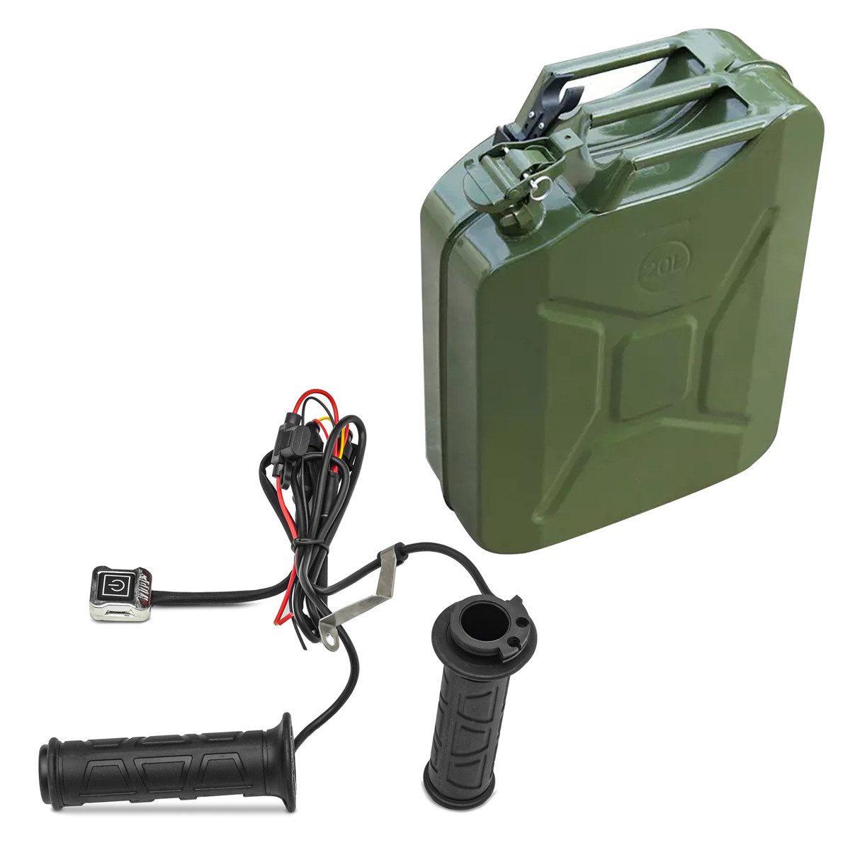 Sitzbank Set: Griffheizung / Motorrad Heizgriffe GH1 passend für 22mm Lenker sw