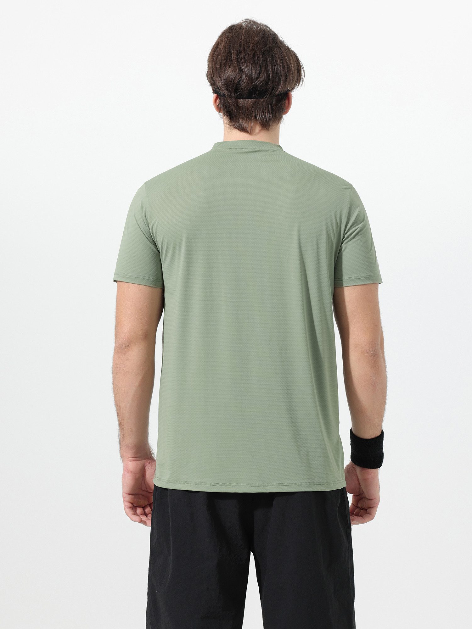 YOUTHUP T-Shirt Herren T-Shirt Rundhalsausschnitt mit Reißverschluss