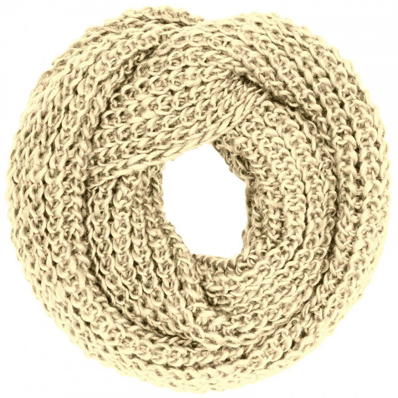 Caspar Damen Grobstrick Loop Schal - Weite Maschen, Weiches Acryl, Ca. 60x30cm, Maschinenwaschbar