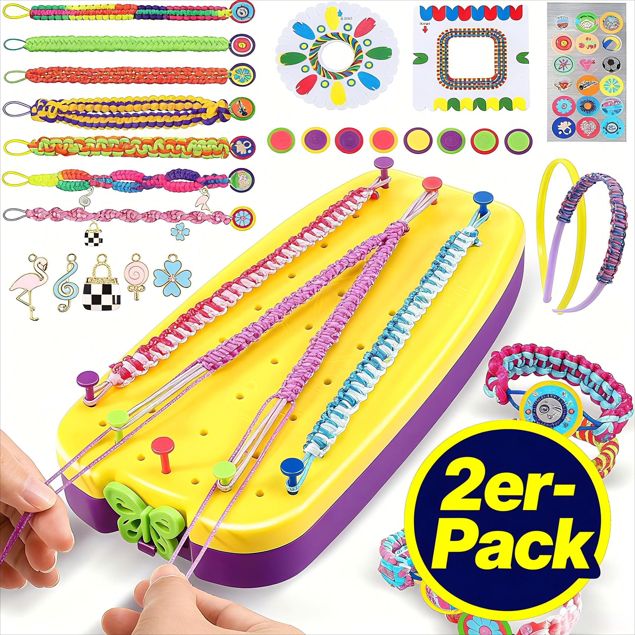 POPOLIC Kreativset Freundschaftsbänder Bastelset für Mädchen, (für Kinder A günstig online kaufen