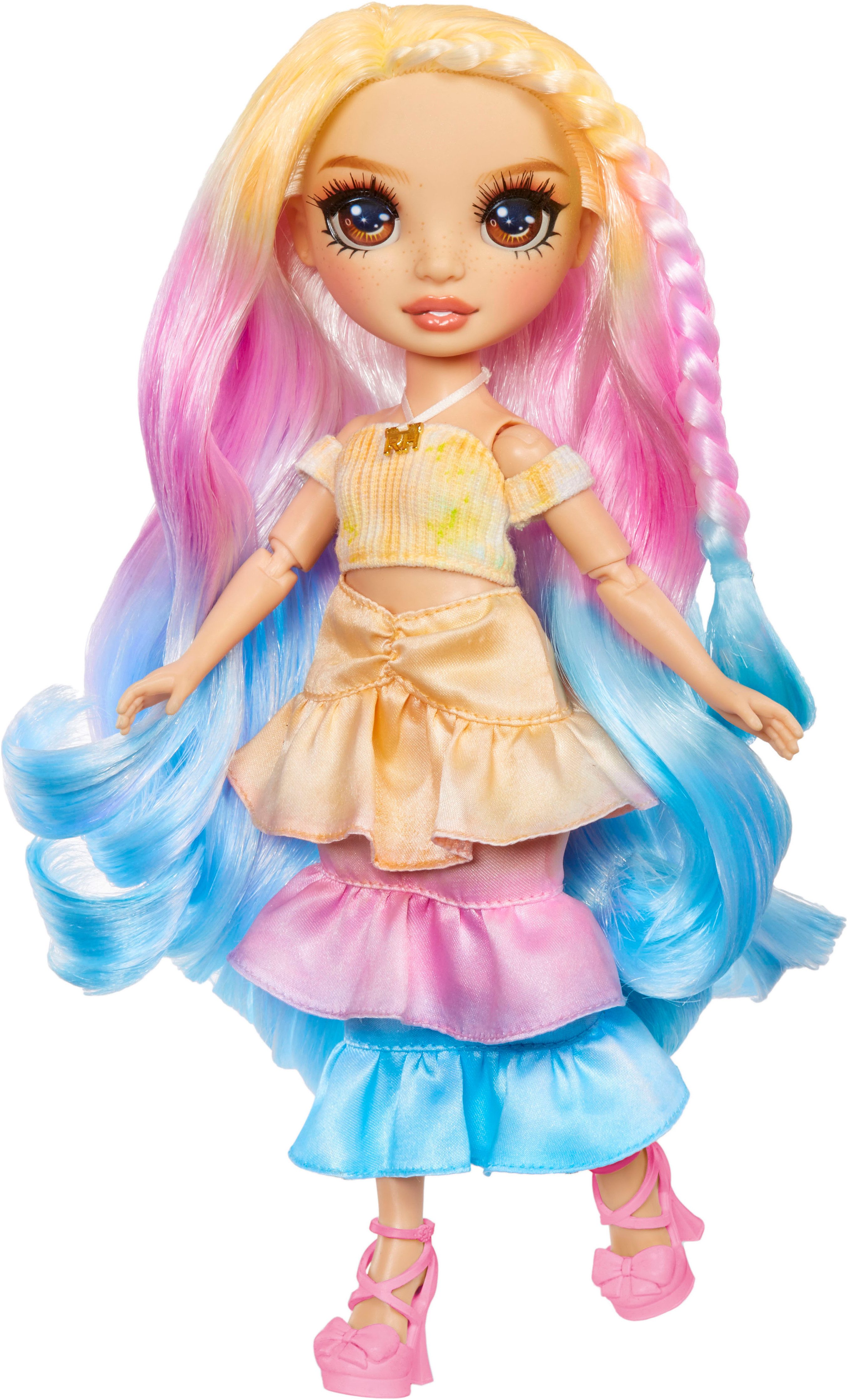 Rainbow High Anziehpuppe Rainbow High WaterColor & Create NEW Theme Dolls - brown eyes