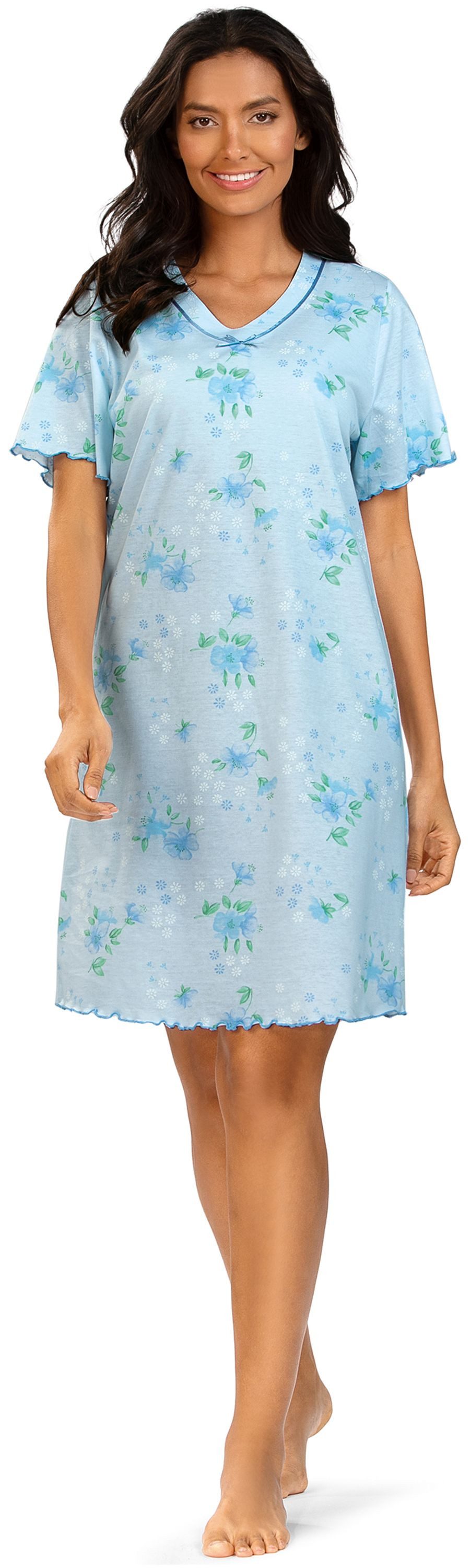 comtessa Nachthemd Dreamy breeze (Set, 1-tlg., 1-teilig) Damen Sleepshirt ca.95cm Schlafshirt Baumwolle auch große Größen