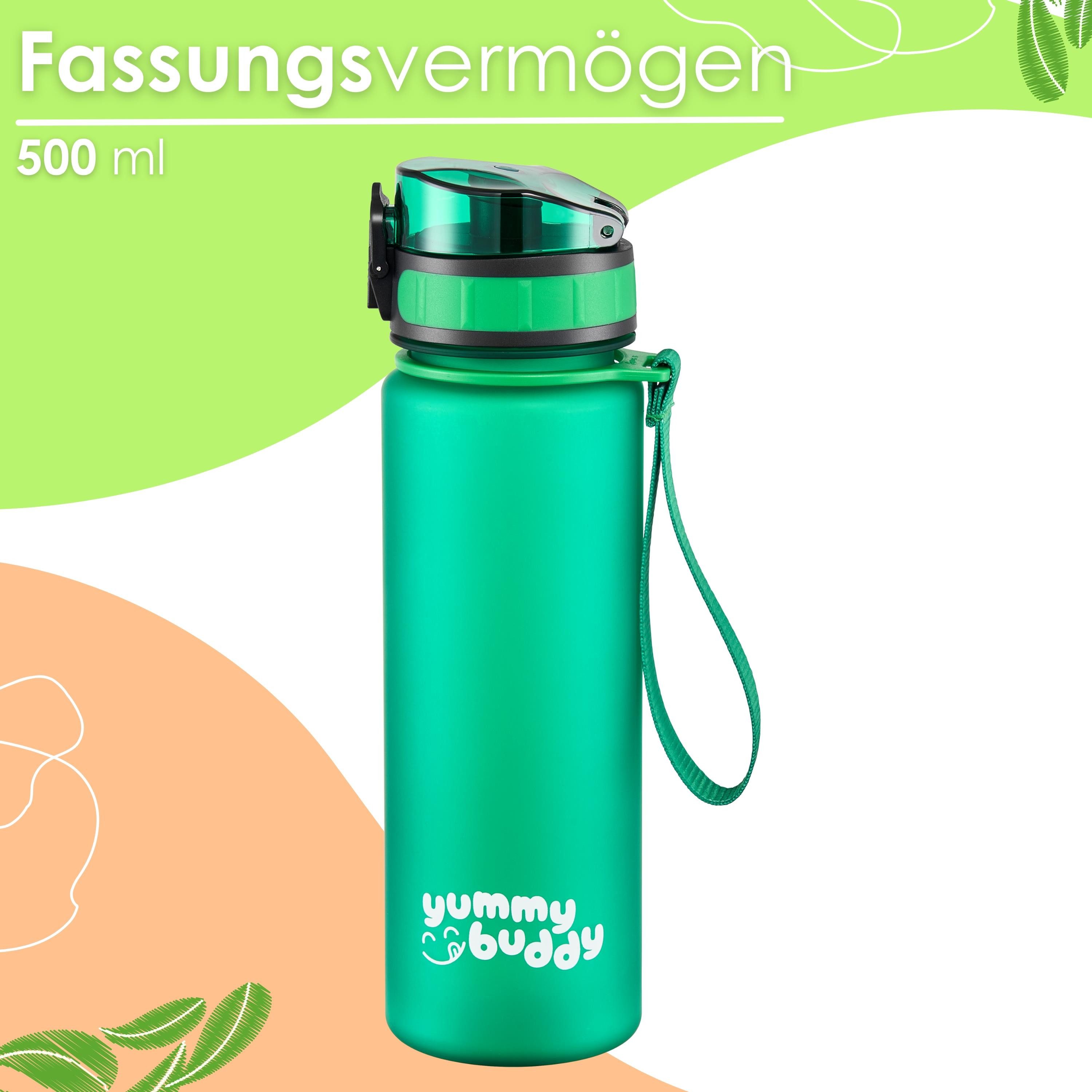 ecosa Trinkflasche EO-8191 yummy buddy, BPA-frei,Tritan,spülmaschinengeeignet,lebensmittelecht,robust