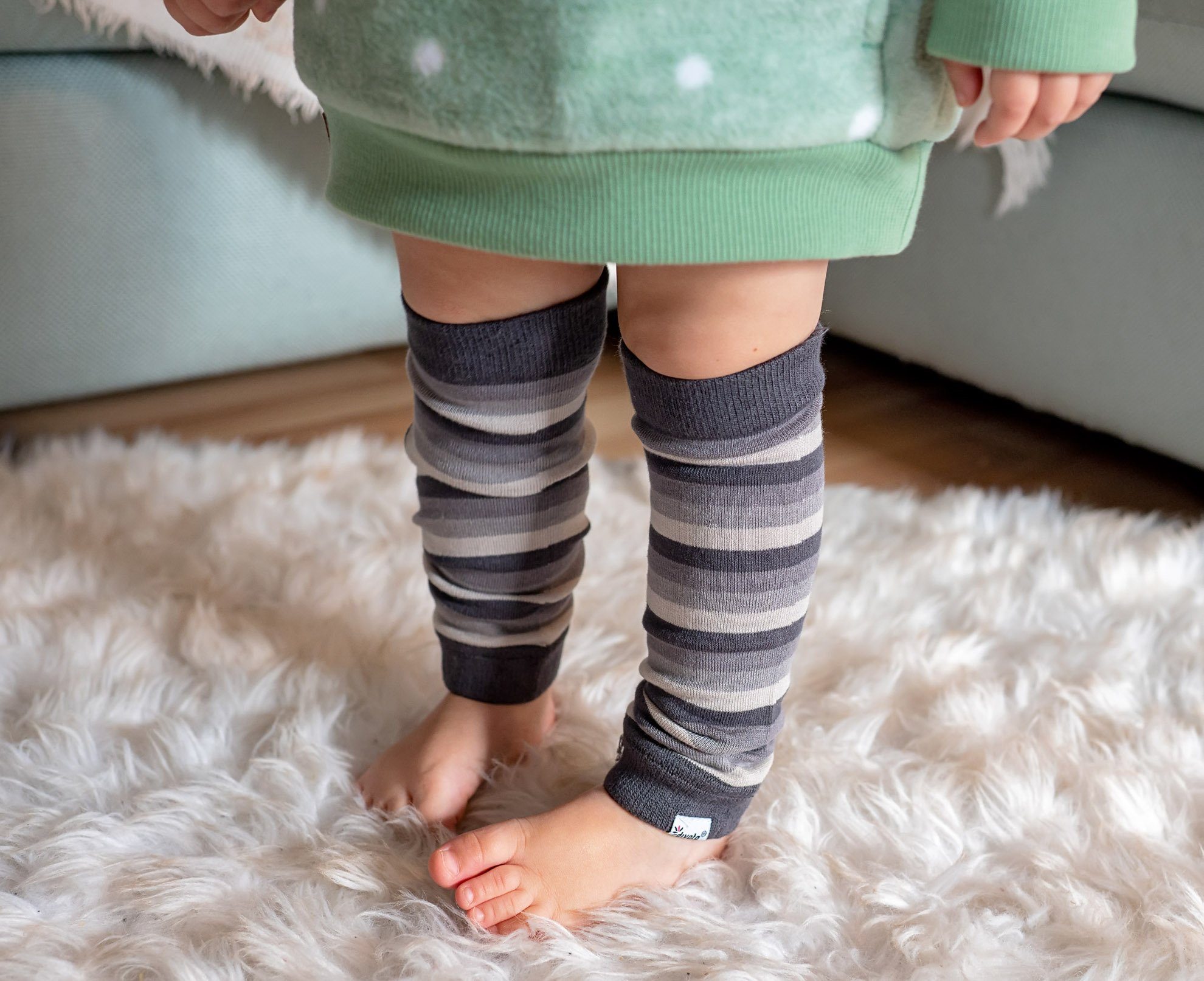 divata Beinstulpen Stulpen für Babystulpen Grau und Kinderstulpen, Kinder - Regenbogen Babys