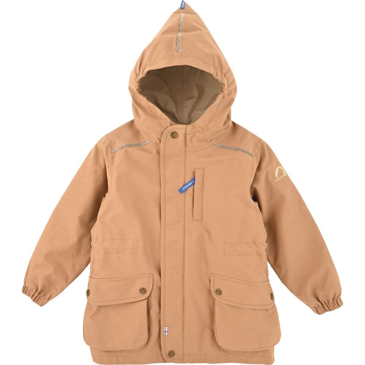 Finkid Hardshelljacke Tuulikki Sport Vielseitiger, wasserfester Anorak für Kinder mit Zip-in-Funktion