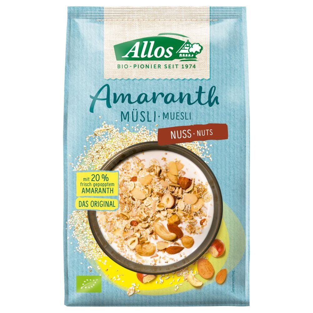 Allos Cerealien Amaranth Müsli - Nuss 375g