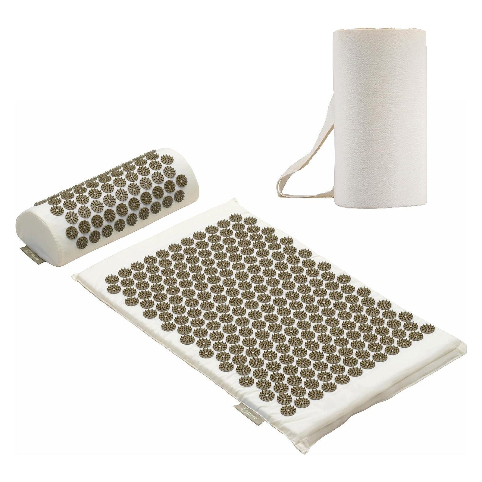 Fitleap Akupressurmatte Set mit Kissen, Massage-Matte zur wohltuenden Entspannung und Stimula…