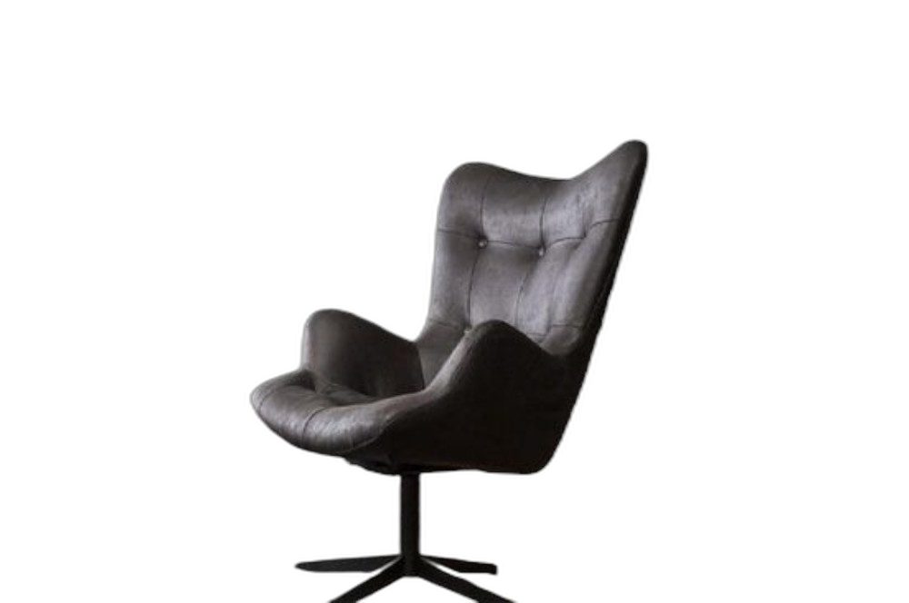 Xlmoebel Sessel Design Drehstuhl aus Stoff in Schwarz (1-St., Sessel), Hergestellt in Europa