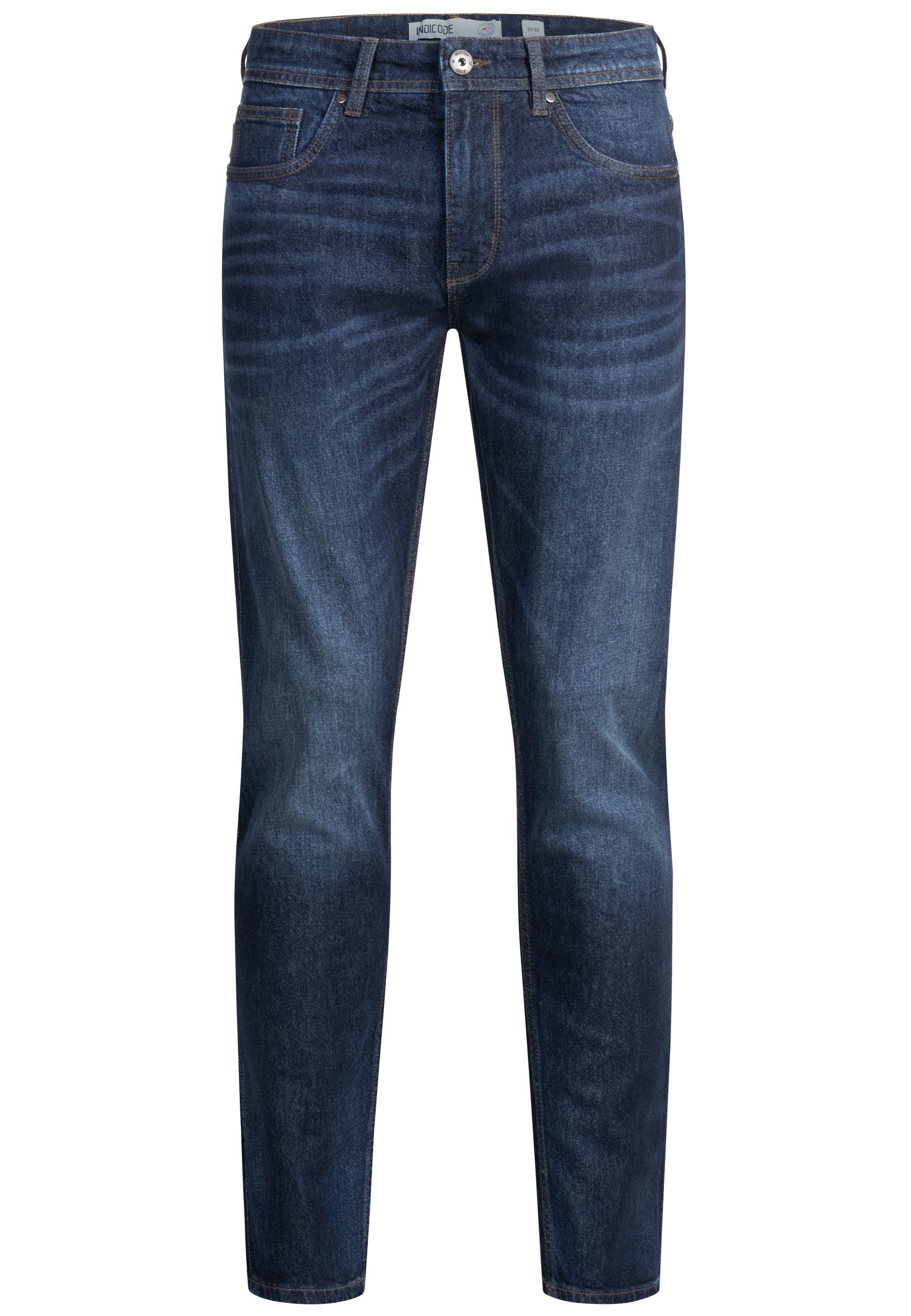 Indicode Regular-fit-Jeans Herren INValoy Jeanshose mit Stretch aus Baumwol günstig online kaufen