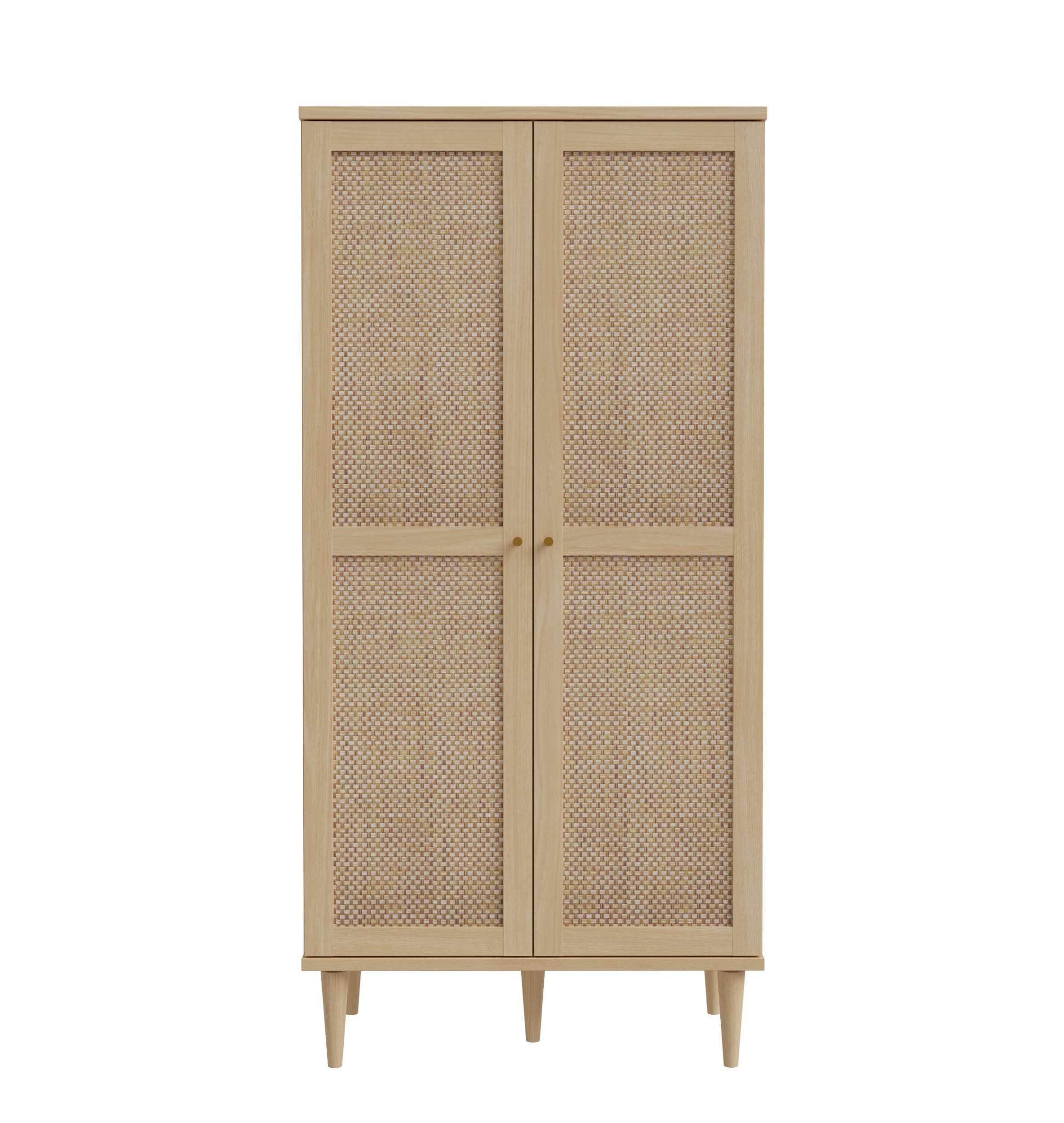99rooms Highboard Consuelo (Highboard, Schrank), mit 2 Türen, 8 offenen Fächern, aus Holzwerkstoff, mit Soft-Close