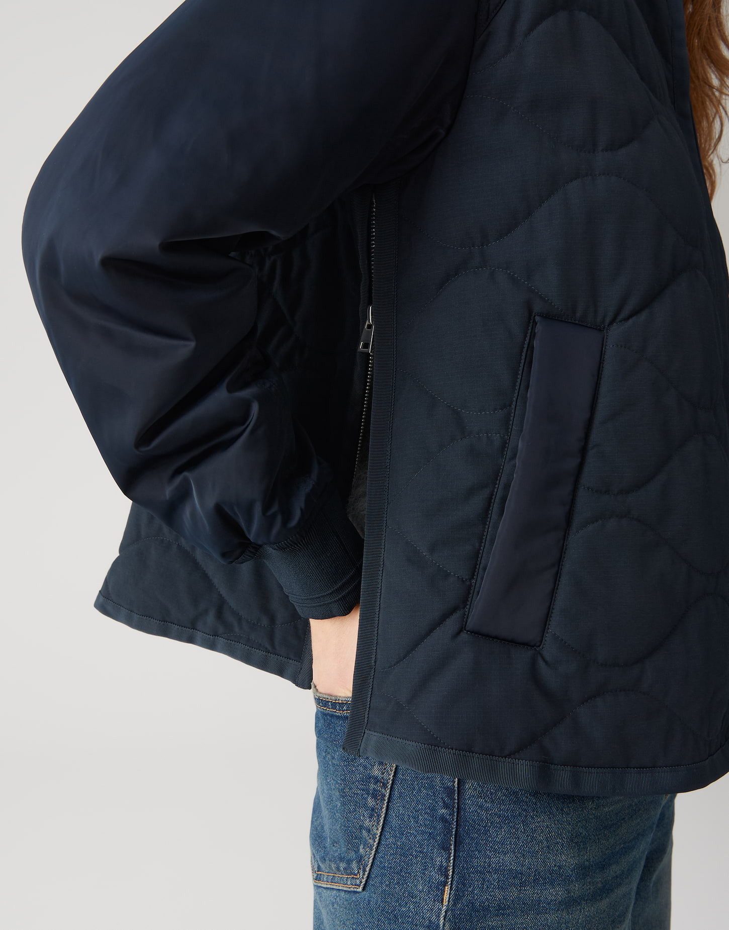OPUS Steppjacke HARPAR mit Onion Steppung Blousonkragen, Innentasche, verdeckter Reißverschluss