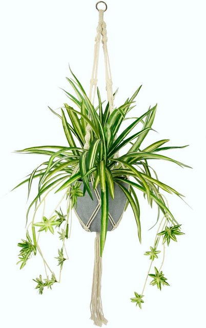 Künstliche Zimmerpflanze »Wasserlilie«, I.GE.A., Höhe 95 cm, im Kunststofftopf, mit Hängeampel-Otto