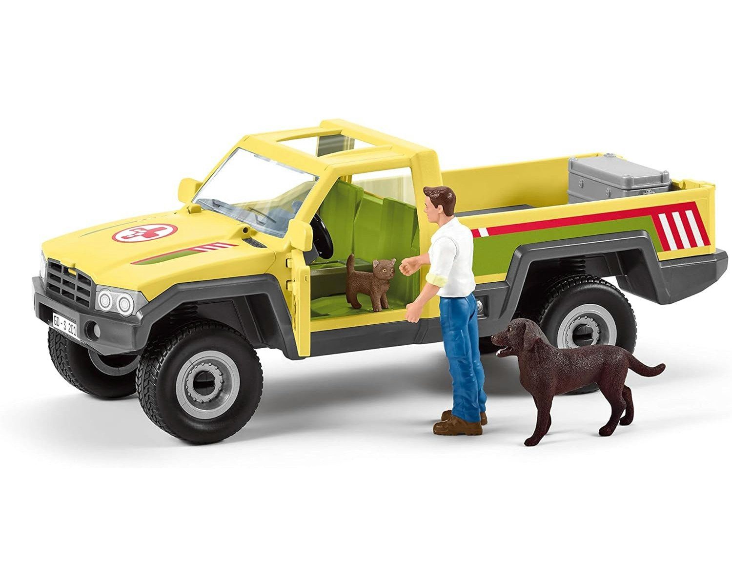 Schleich® Spielfigur Tierfiguren dem auf - Farm Bauernhof Tierarztbesuch World