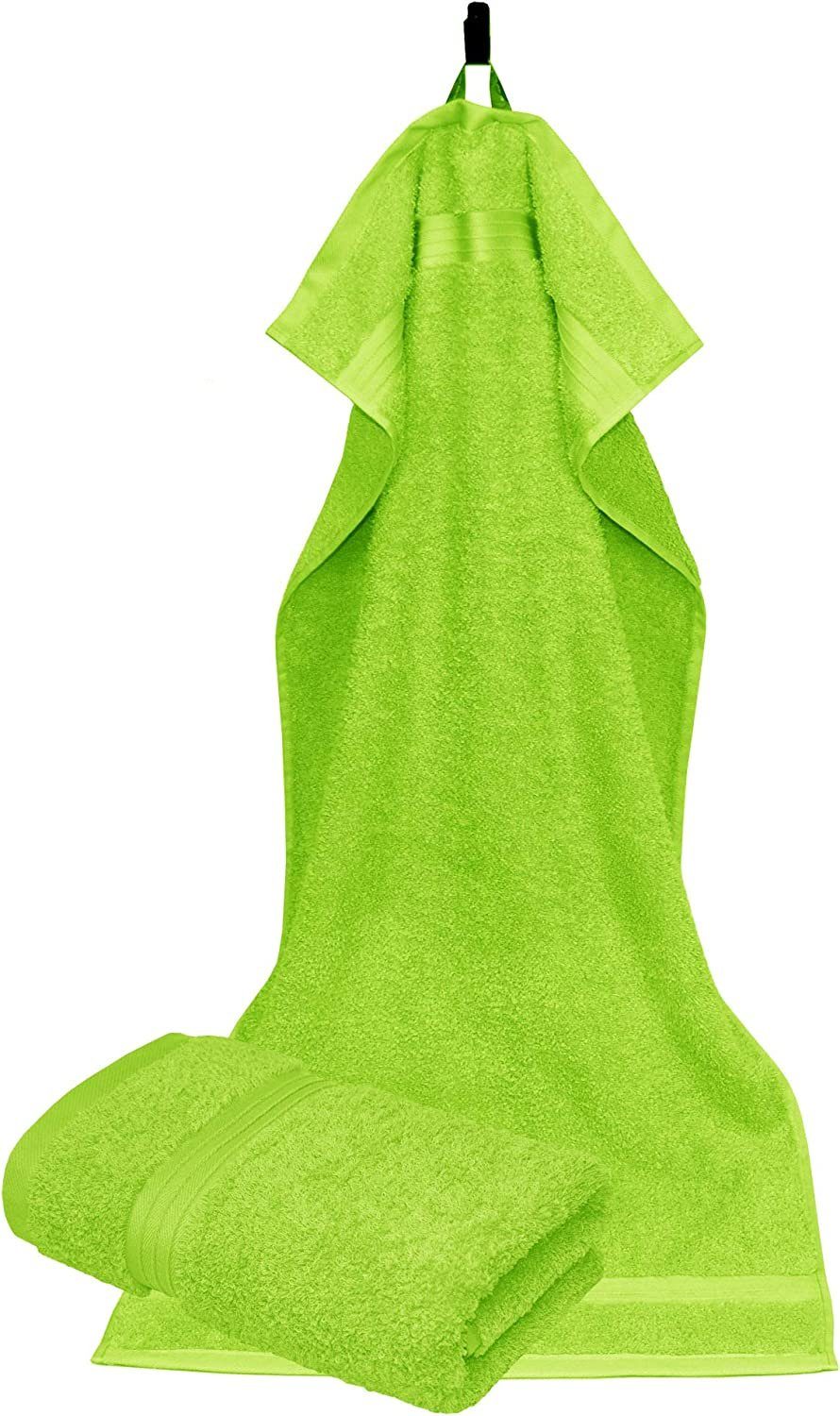 Lashuma Handtücher Linz, Frottee (2-St), Grüne günstig online kaufen