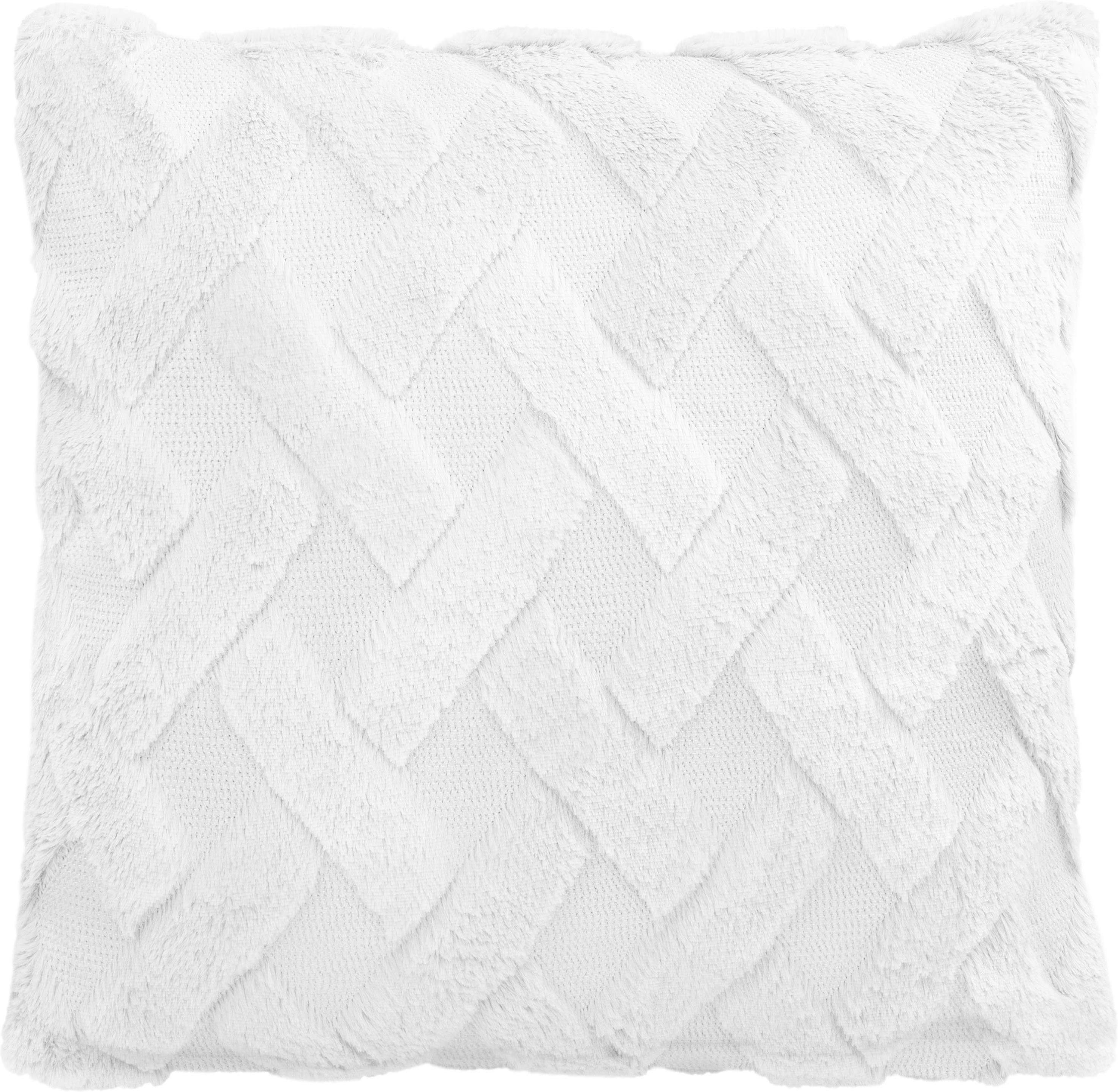 Aspero Dekokissen 4er Set Kissenbezüge Sofia, Plüsch Couchkissen 45 x 45 cm mit Cashmere Feeling
